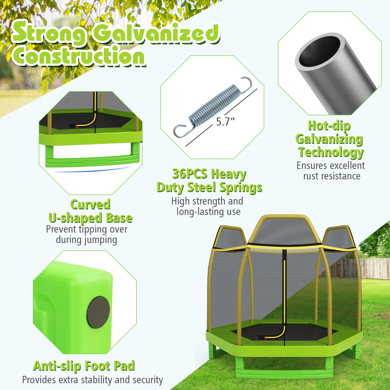 Slickblue D-CO-WY35001WT trampolines - View #5