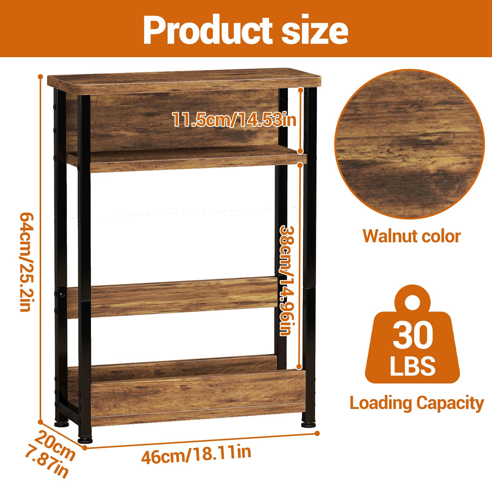 GarveeLife LSLX-PHK-36SX nightstands - View #2