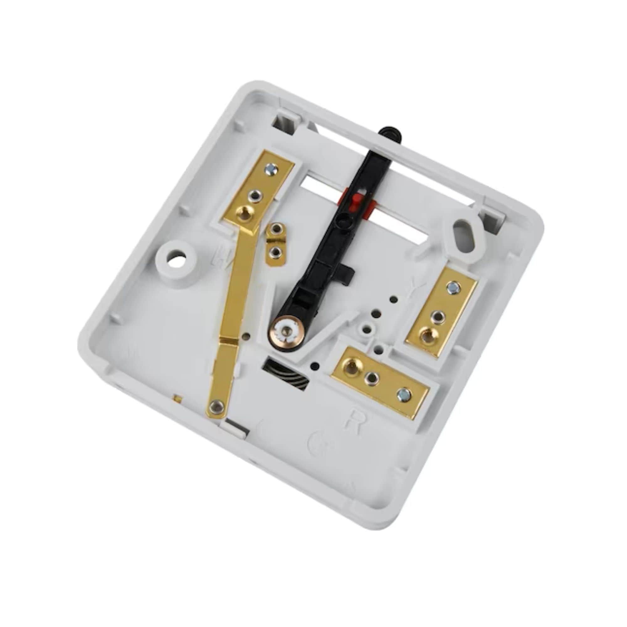 White Square Low Voltage Heating and Cooling Thermostat