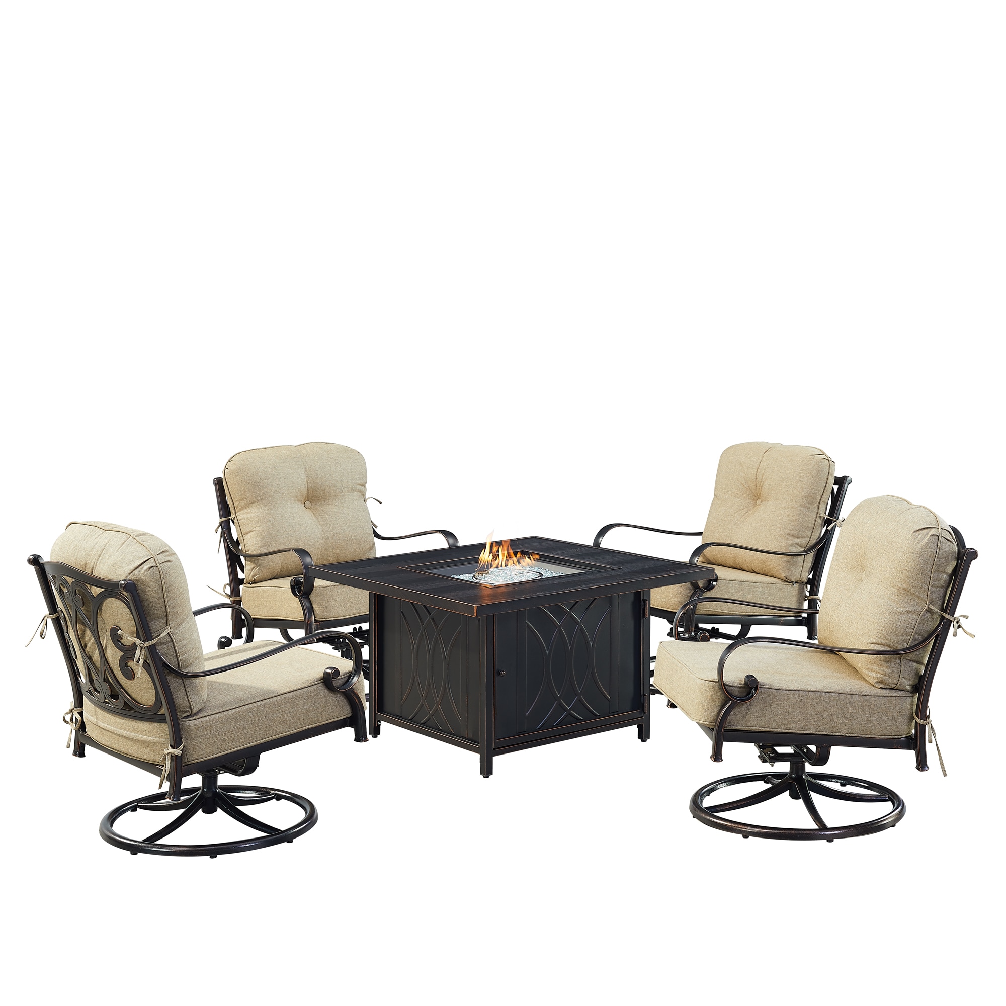 Oakland Living POPPY4CHCAVETNCUA Patio-Conversation-Sets - View #2