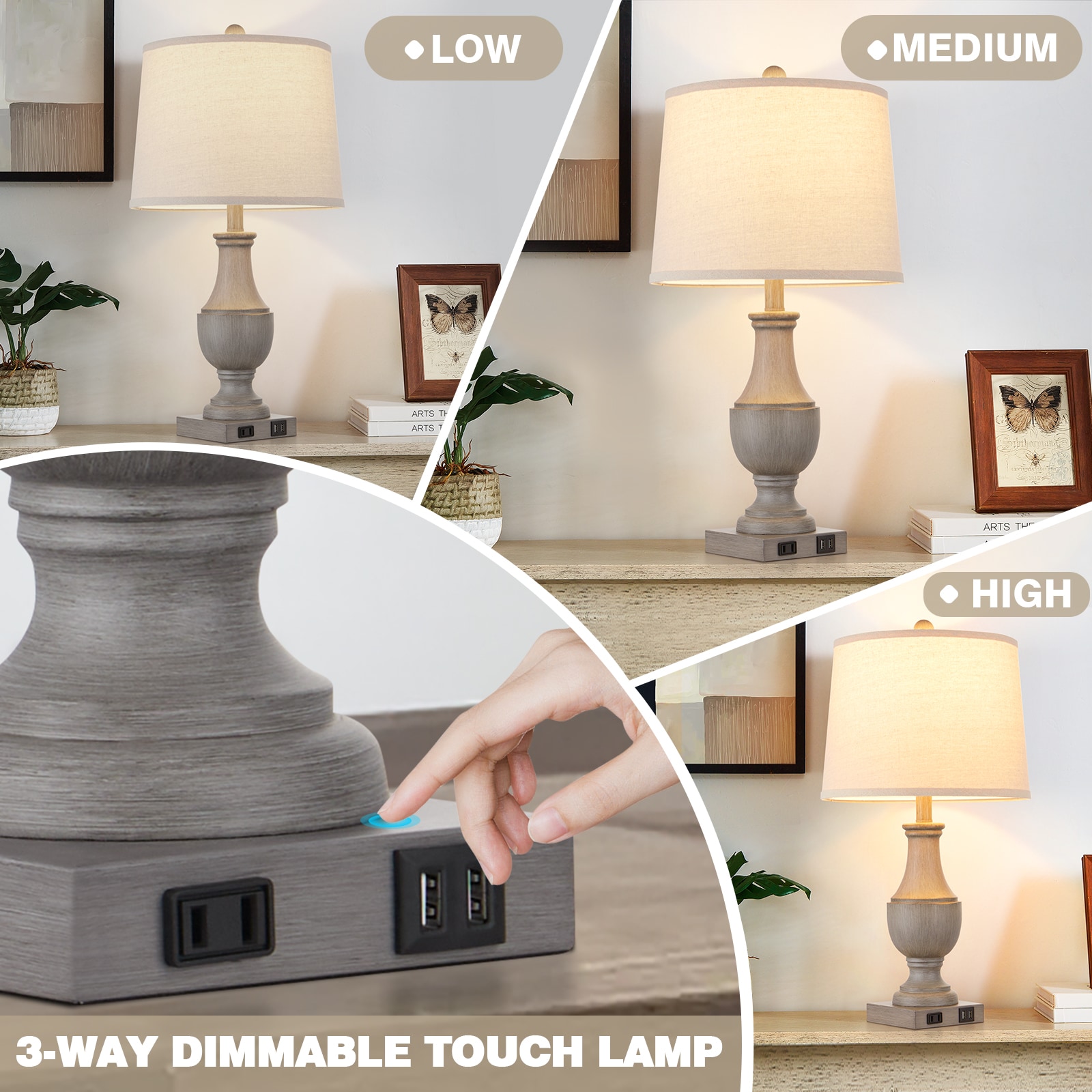 UrFurnishings TD-201 Table-Lamps - View #6