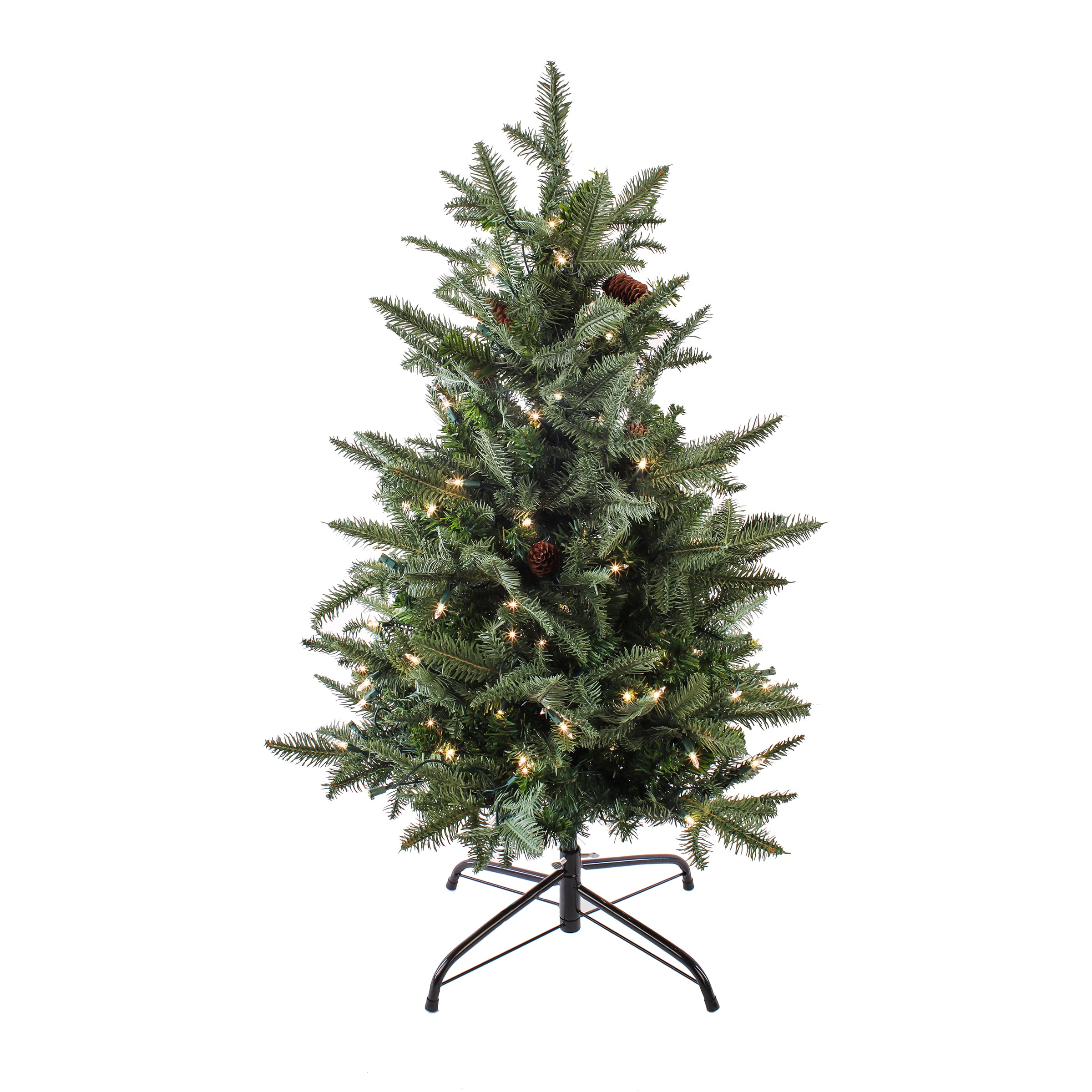 National Tree Company PEPA63-300-30 3-Feet Pre-lit Artificial Christmas Tree with Clear Incandescent Lights