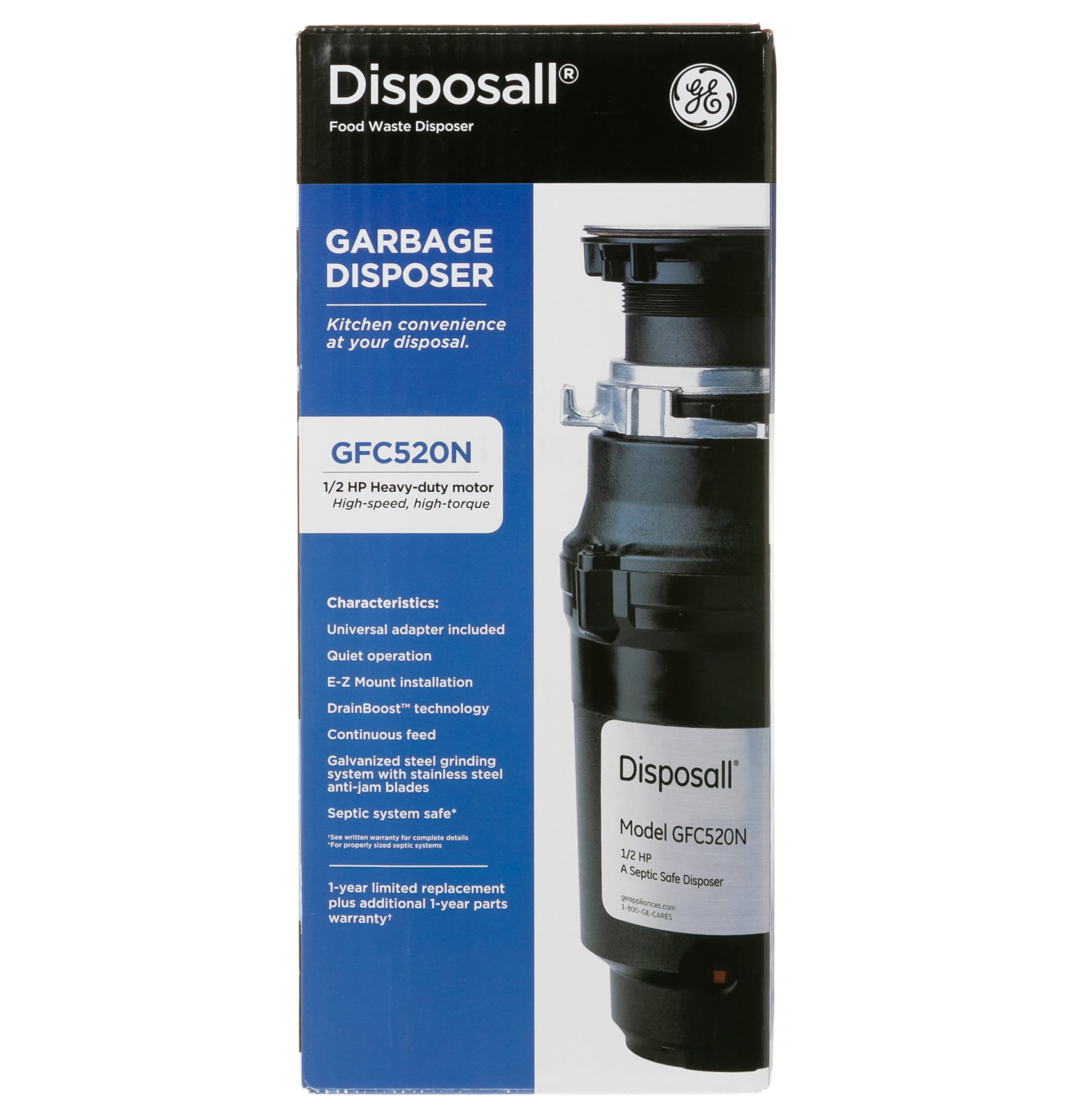 GE Non-corded 1/2-HP Continuous Feed Garbage Disposal in the Garbage  Disposals department at