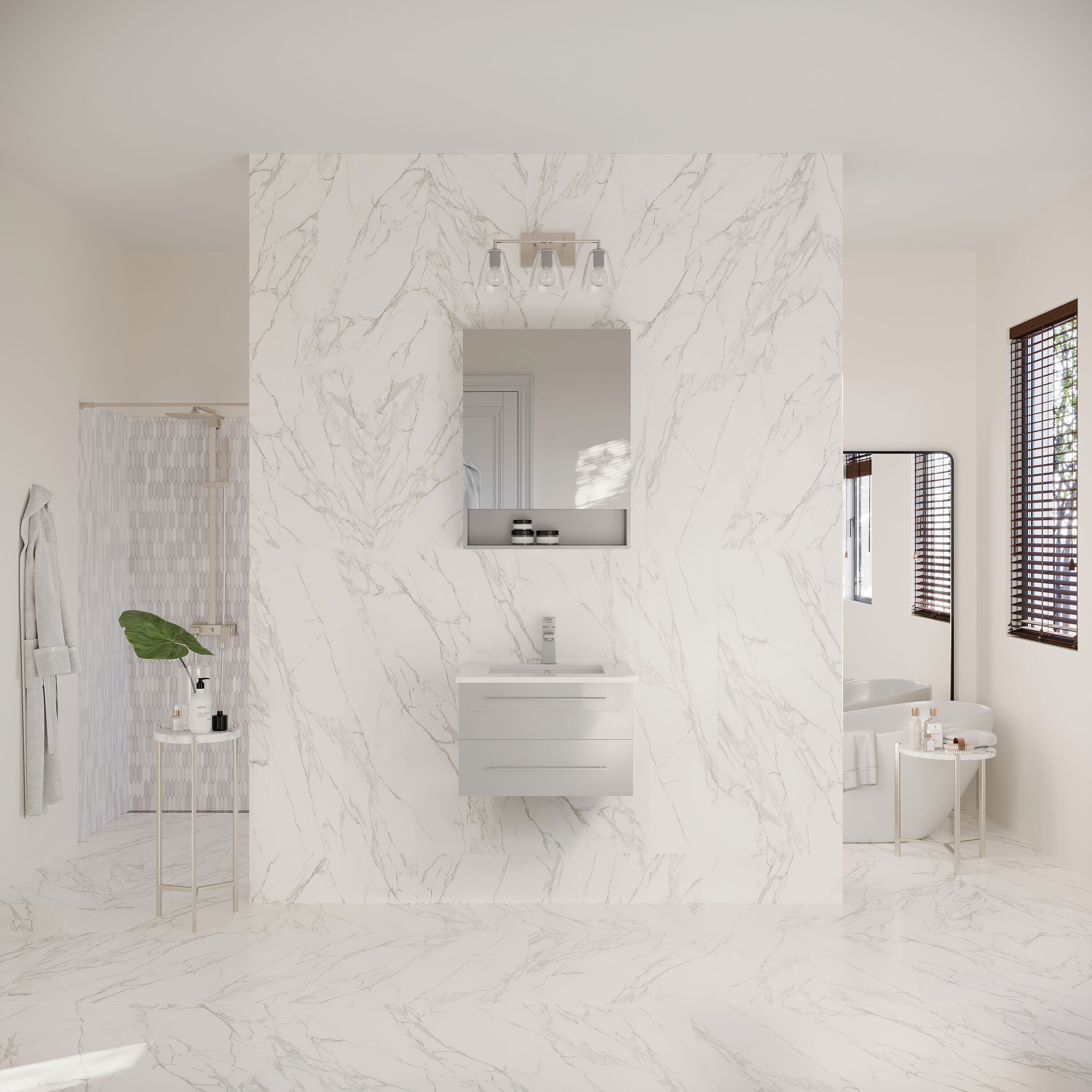 Fresca FVN6124GR-UNS Bath-Vanity-Combo - View #5