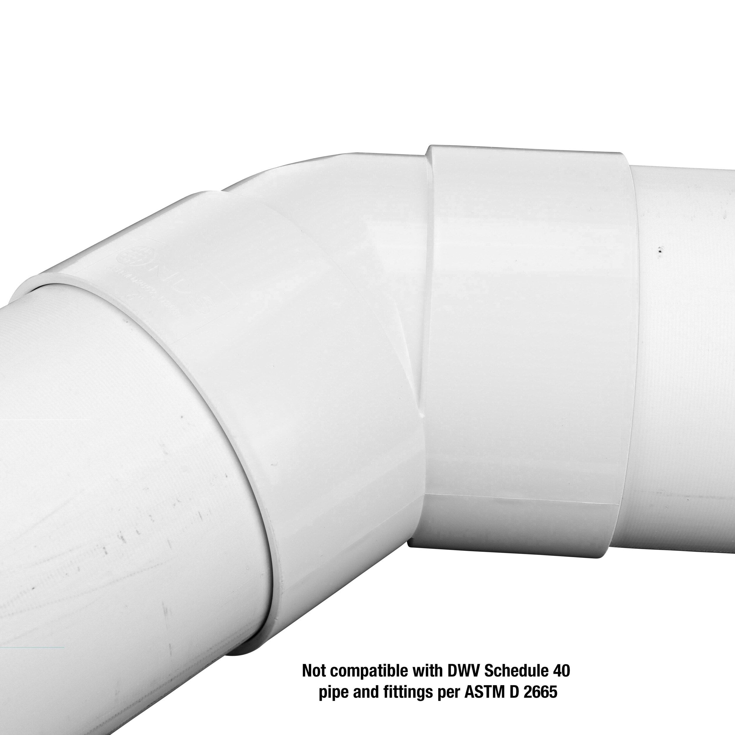 6-in 45-Degree PVC Sewer and Drain Elbow in the Sewage Pipe & Fittings ...