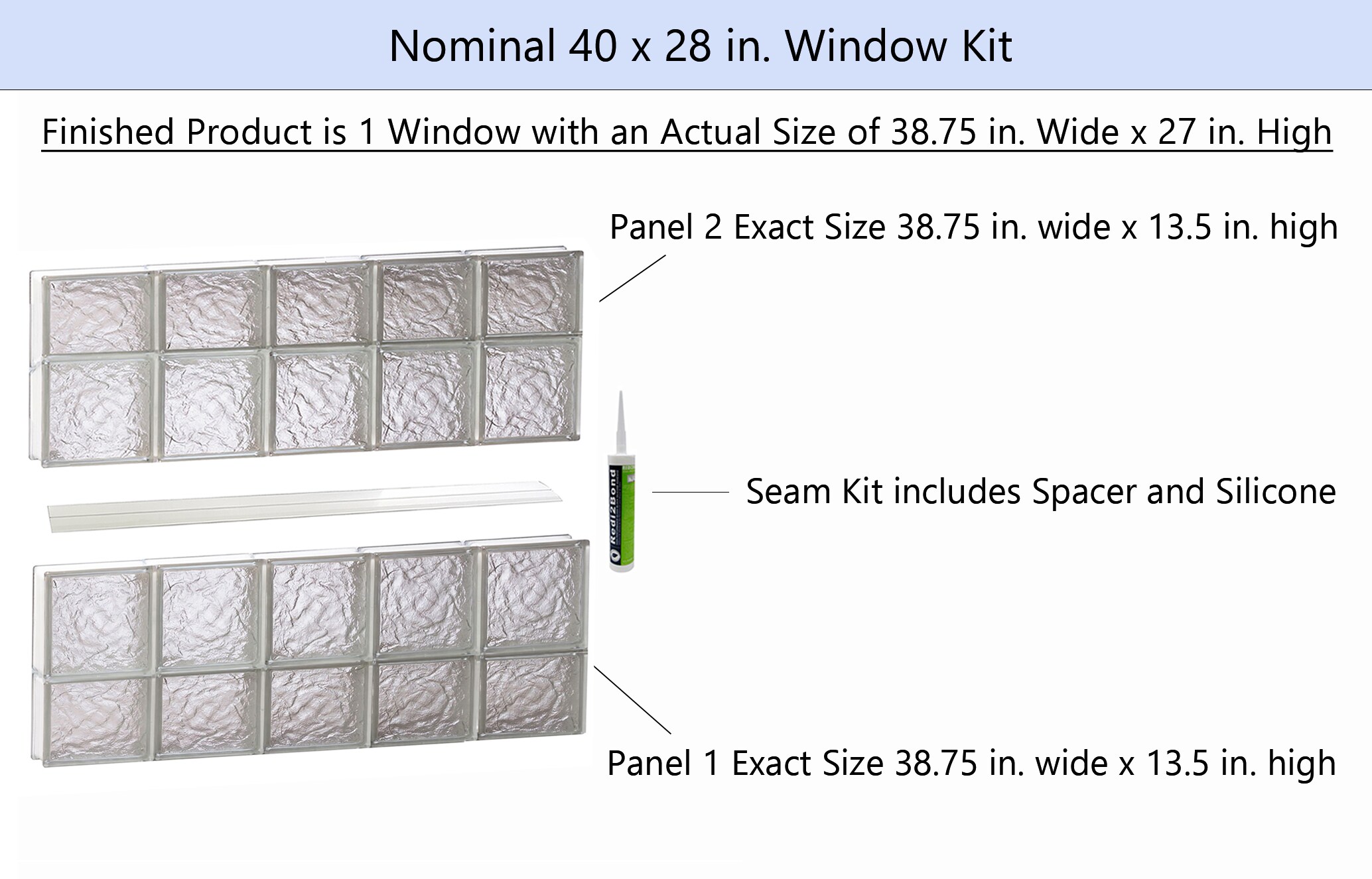 REDI2SET S4028IS Glass-Block-Windows - View #2