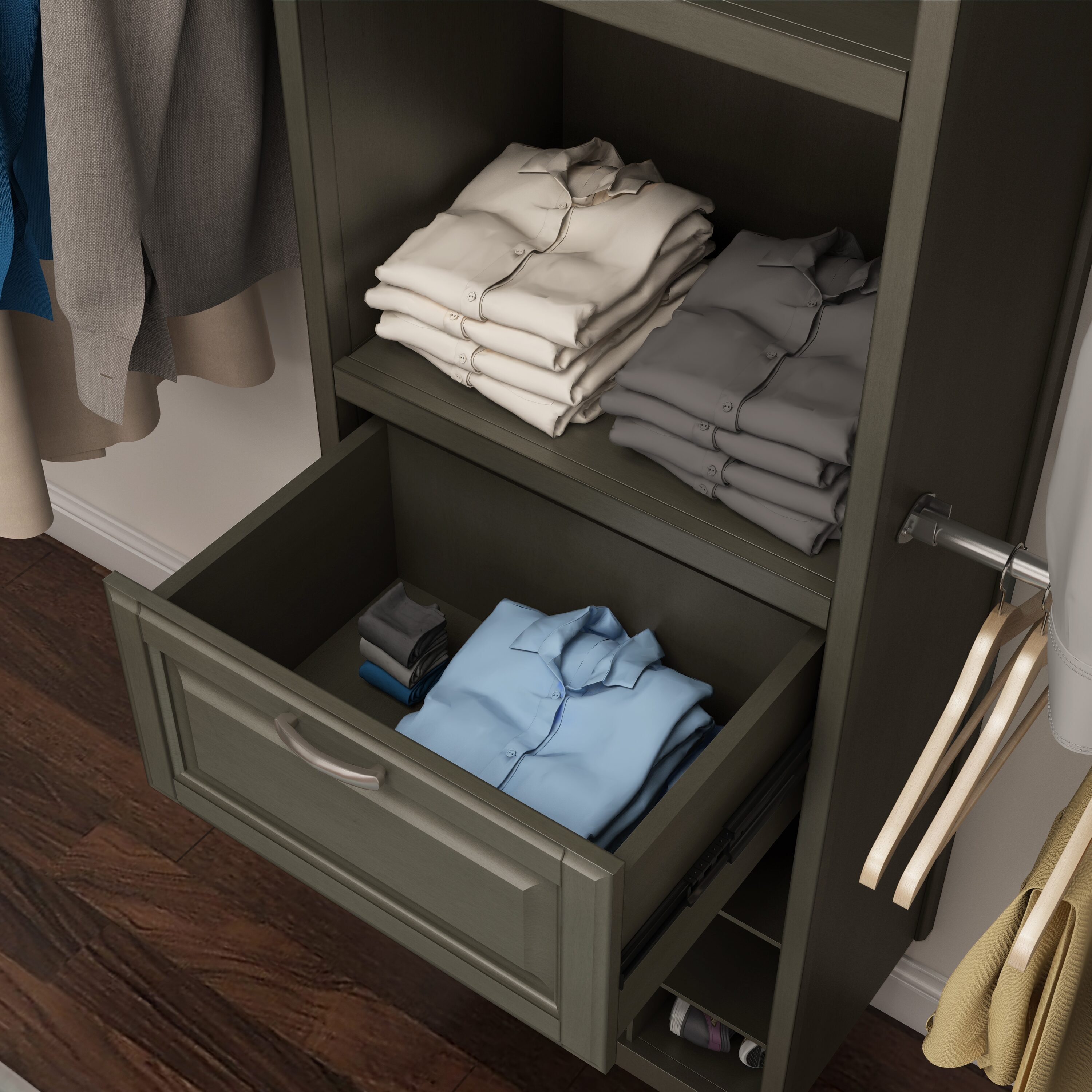allen + roth WSWS-DKRP1G Wood-Closet-Accessories - View #5