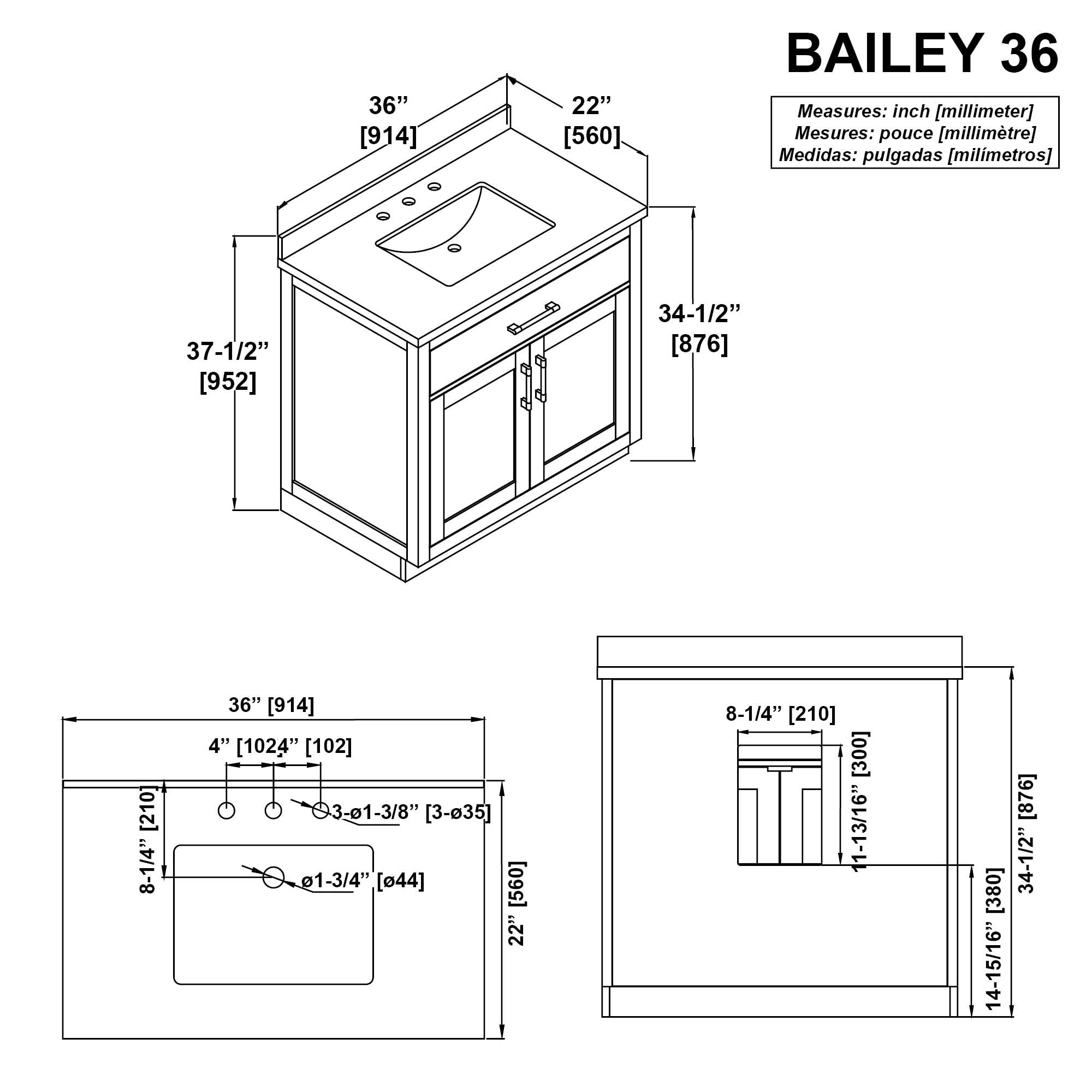 OVE Decors 15VVA-BAIL36-C28 Bath-Vanity-Combo - View #18