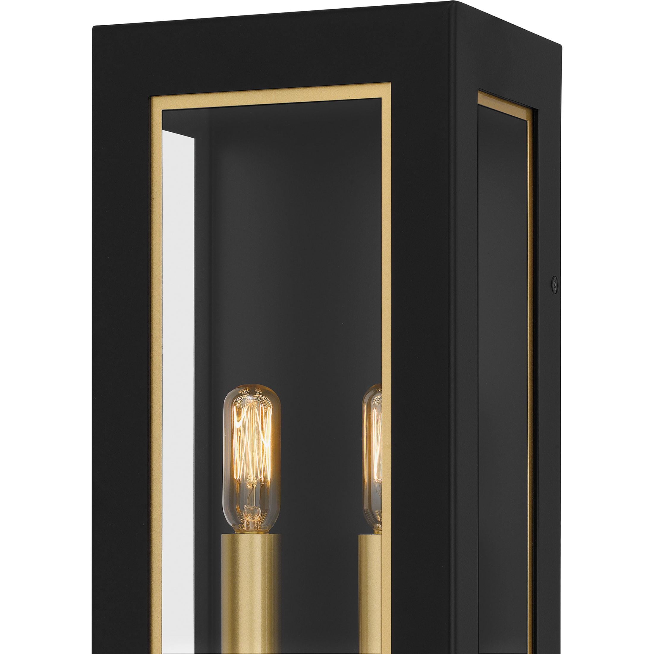 Quoizel Bourbon 2-Light 15-in H Matte Black Led, Outdoor