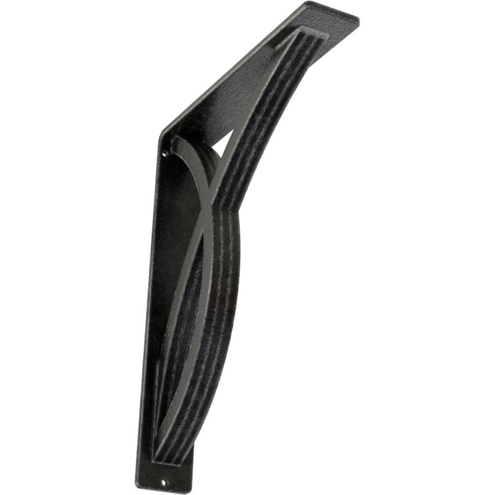 Ekena Millwork BKTM02X10X12TMIAPW Miller 10-in x 2-in x 12-in Gray Wrought iron Mounting bracket