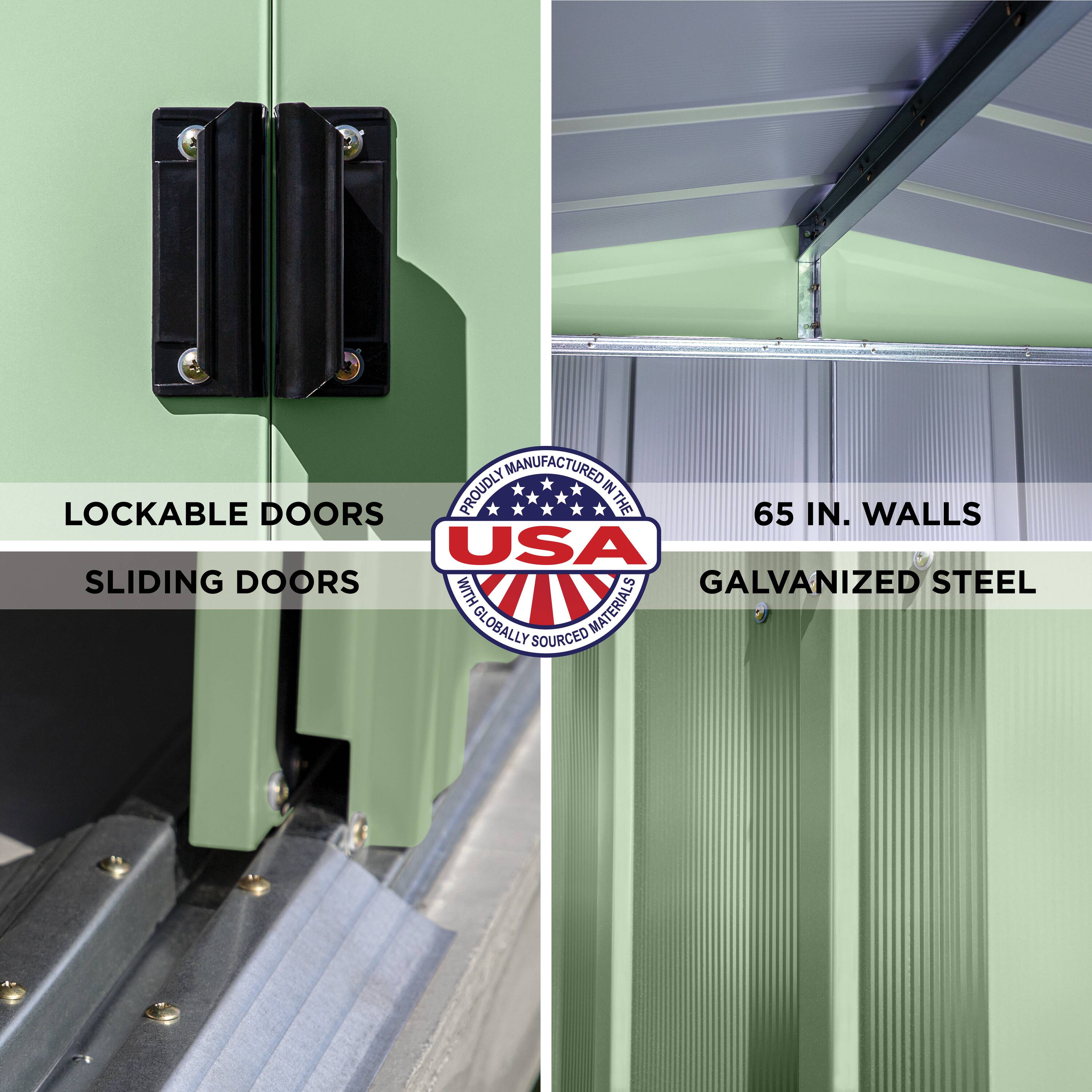 Arrow CLG88SG Metal-Storage-Buildings-Sheds - View #8