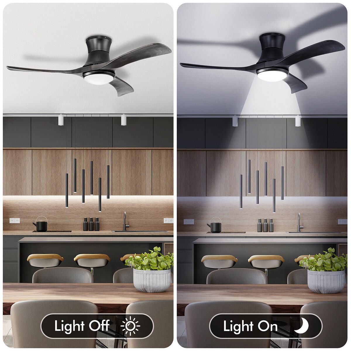 WELLFOR DFJ10181US-DK Ceiling-Fans - View #6