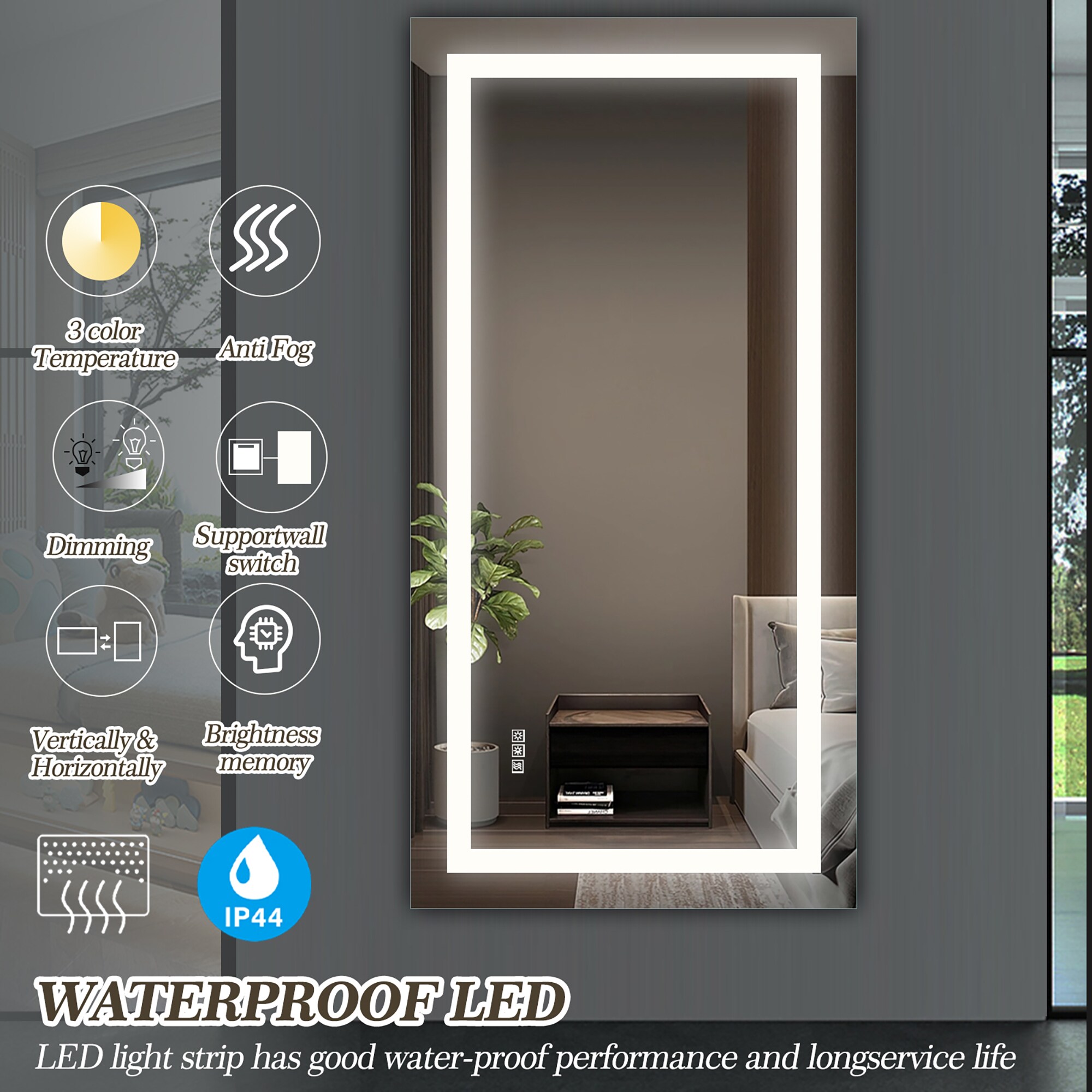 WELLFOR AY1340-7236 Framed-Bath-Mirrors - View #5