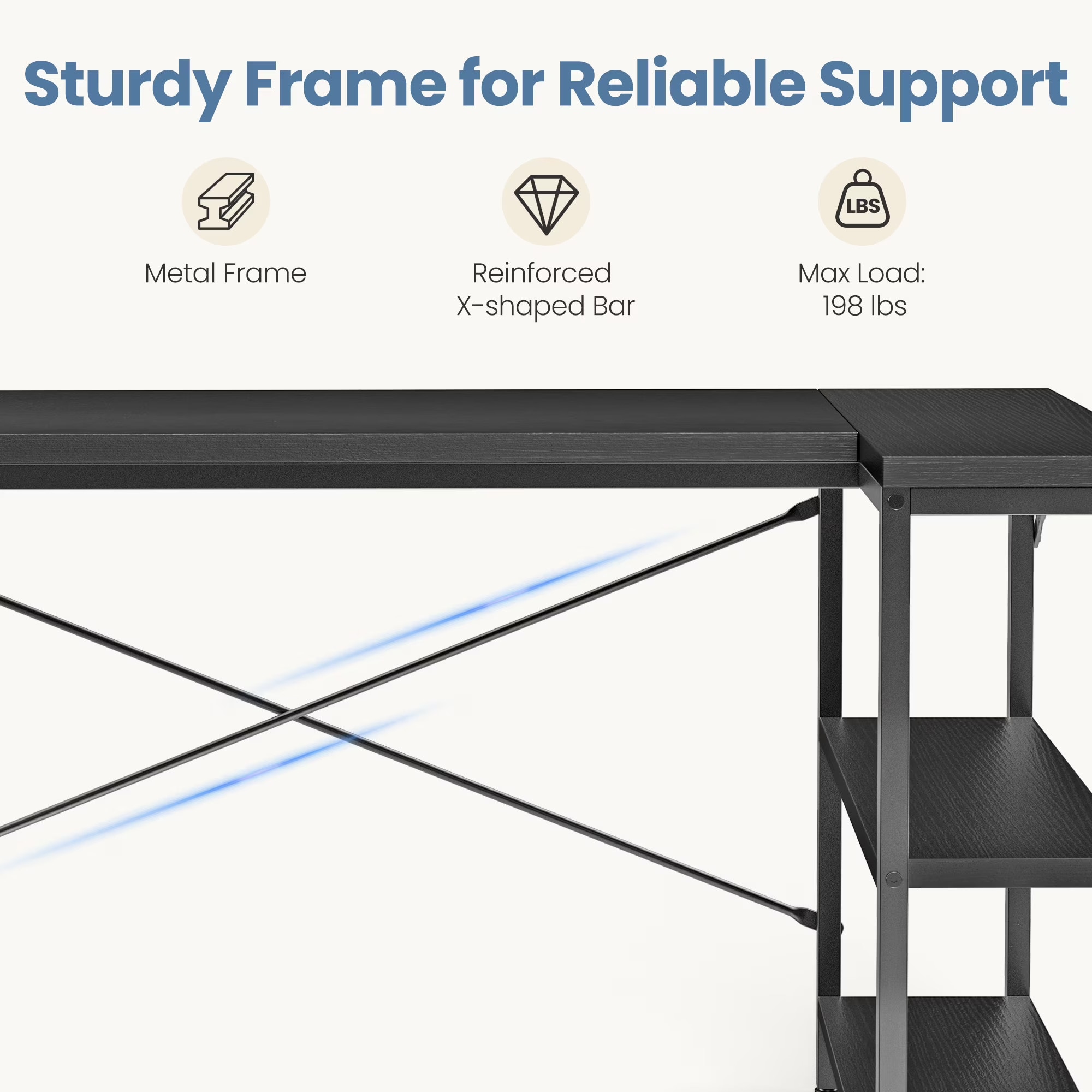 Sweetcrispy L-FH-LXZ2CJ1-55BK desks - View #5