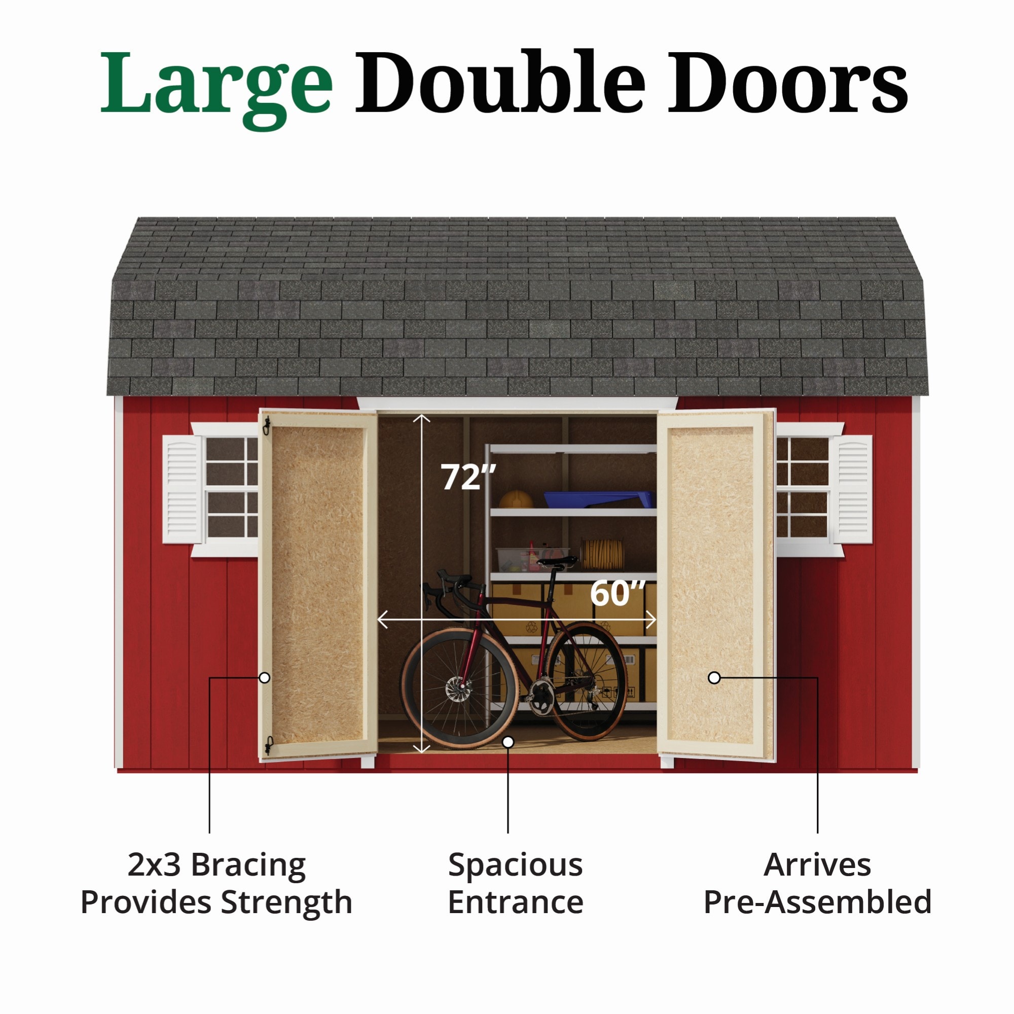 Little Cottage Co 10X14 VGB-6-WS-PC Wood-Storage-Buildings - View #4