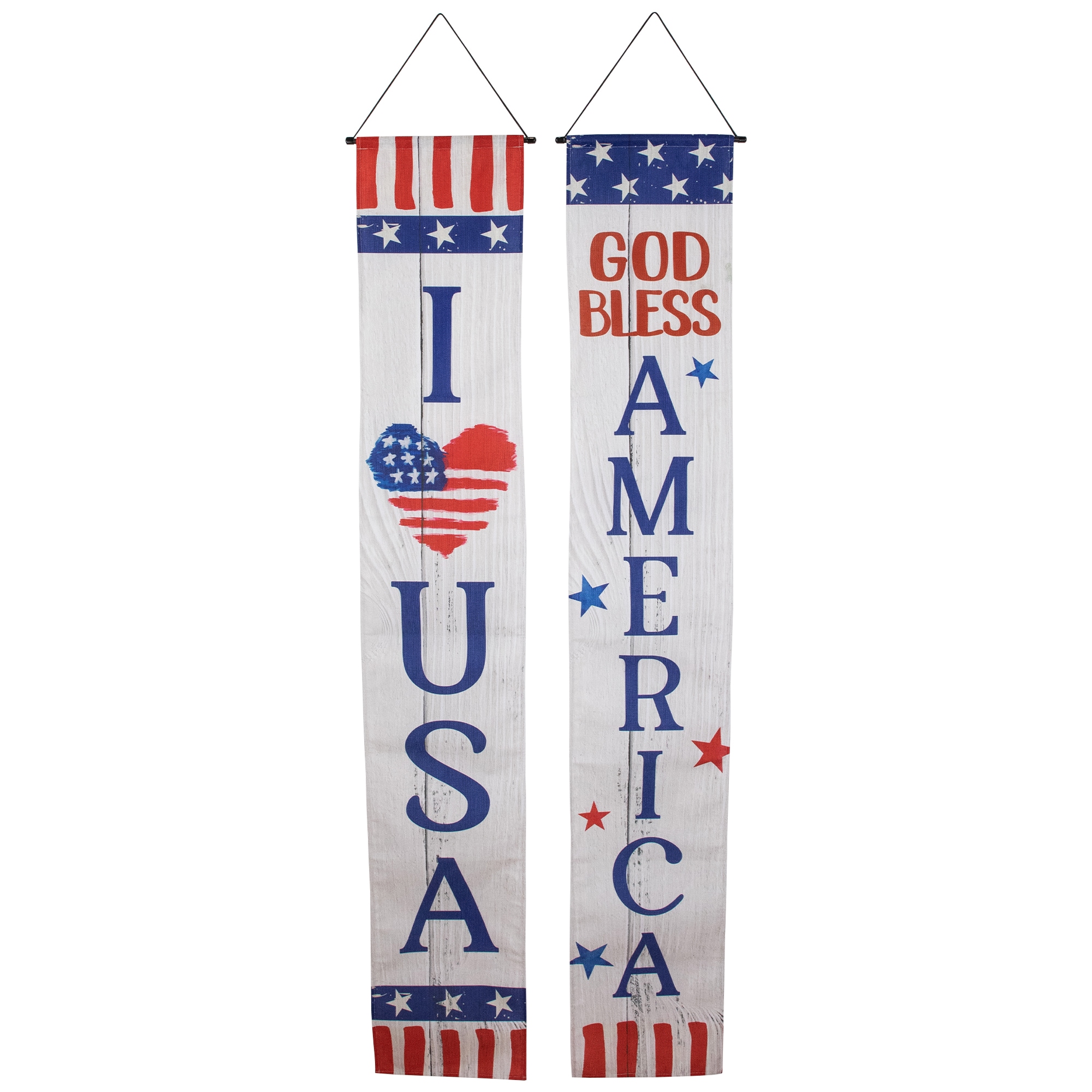 Northlight 35747349 Fabric Indoor/Outdoor Hanging decoration Patriotic 4th of July Decor