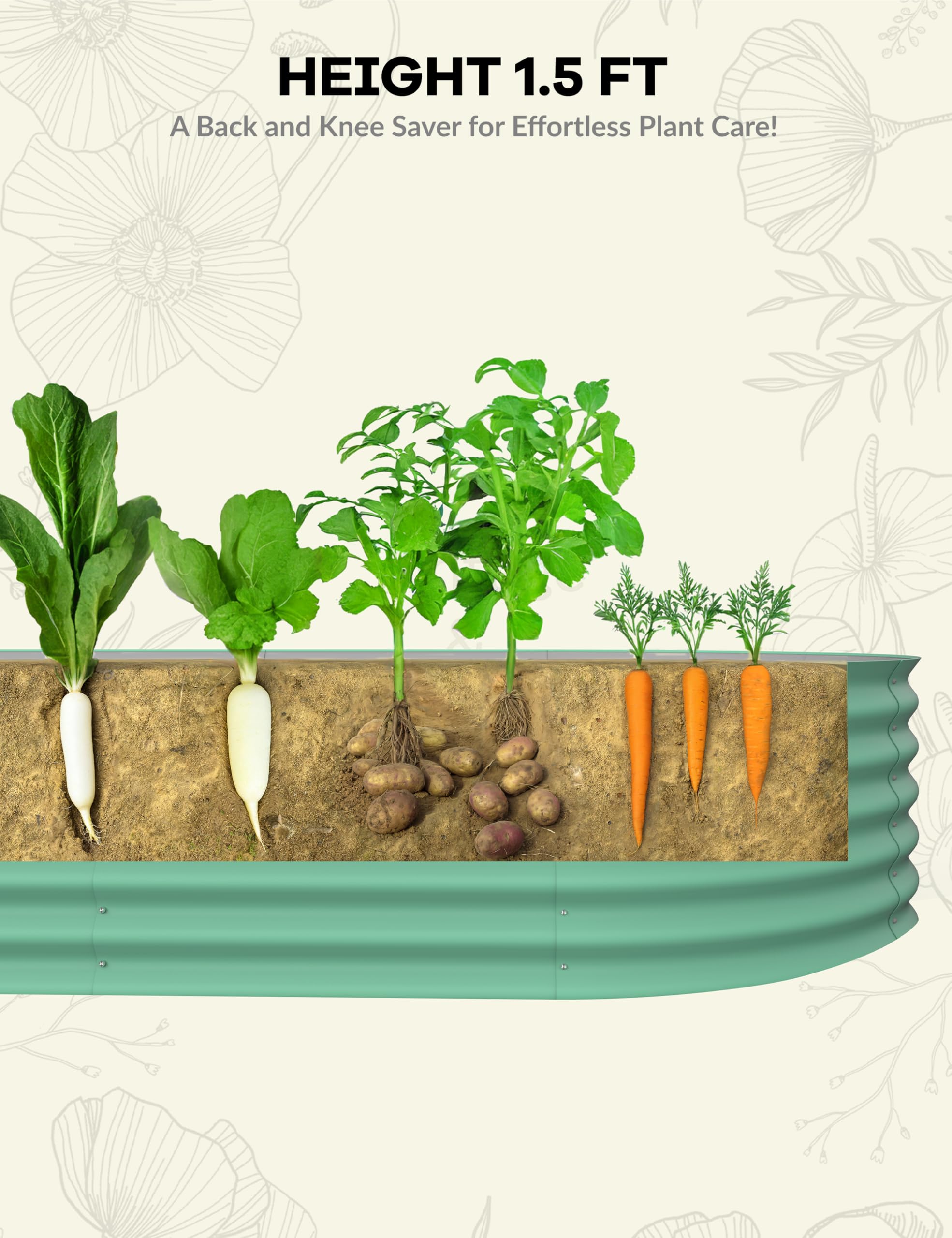 Garvee LYUPHO-15FZGYYR Raised-Garden-Beds - View #3