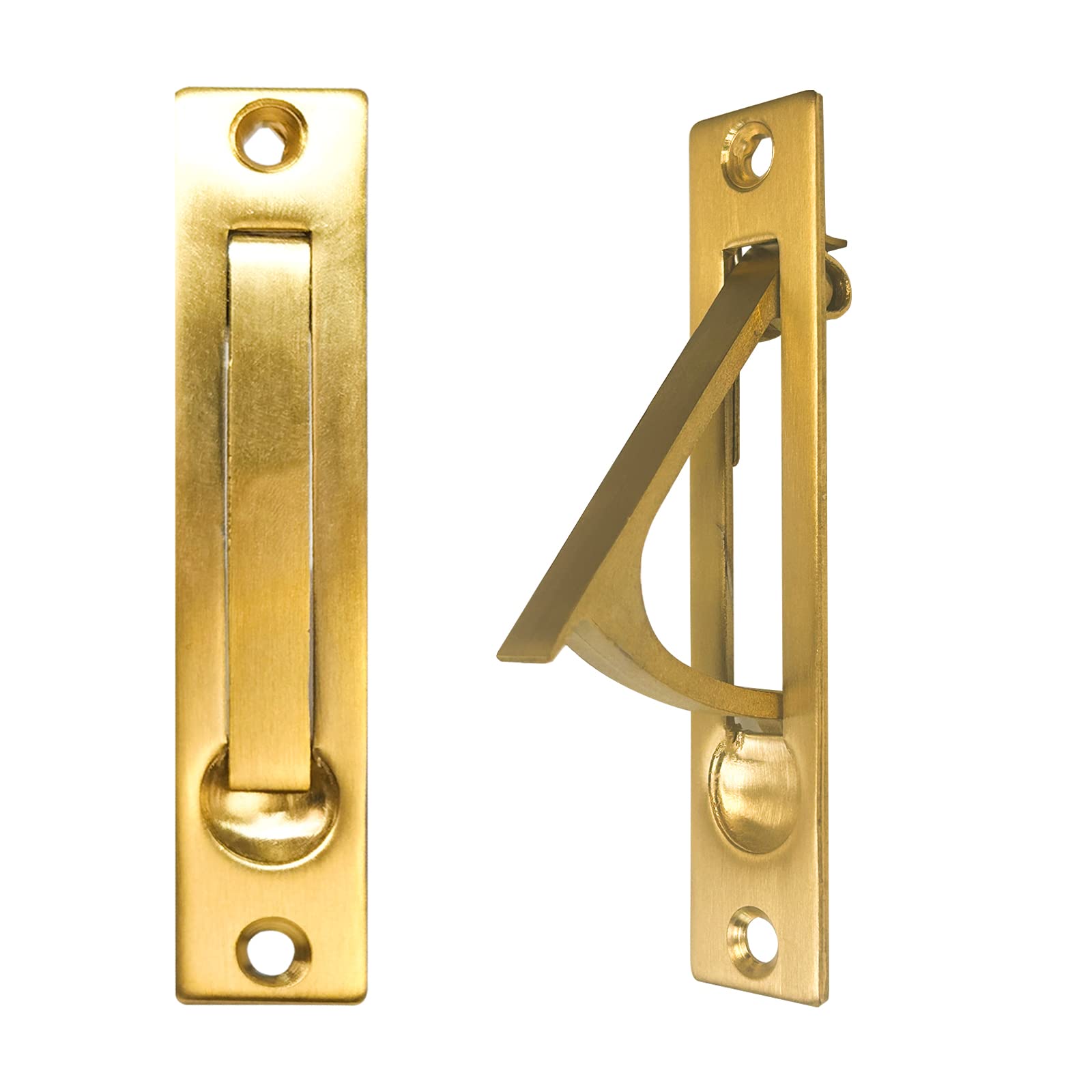 LILILIAN FMY  Pocket Door Edge Pull Hidden Edge Handles Hardware for Easy Access Stylish Pocket Door Pull Gold One Pack durable
