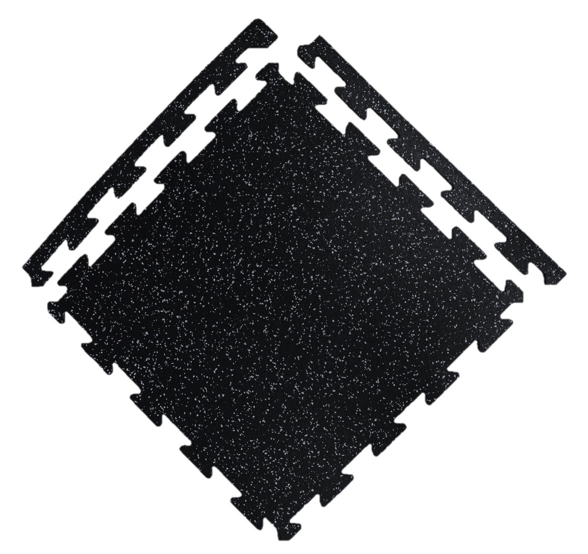 Courage GymFloor 24-in W x 24-in L x 0.315-in T Interlocking Rubber Gym Floor Tile ( 25.7-sq ft ) 6 -Pack