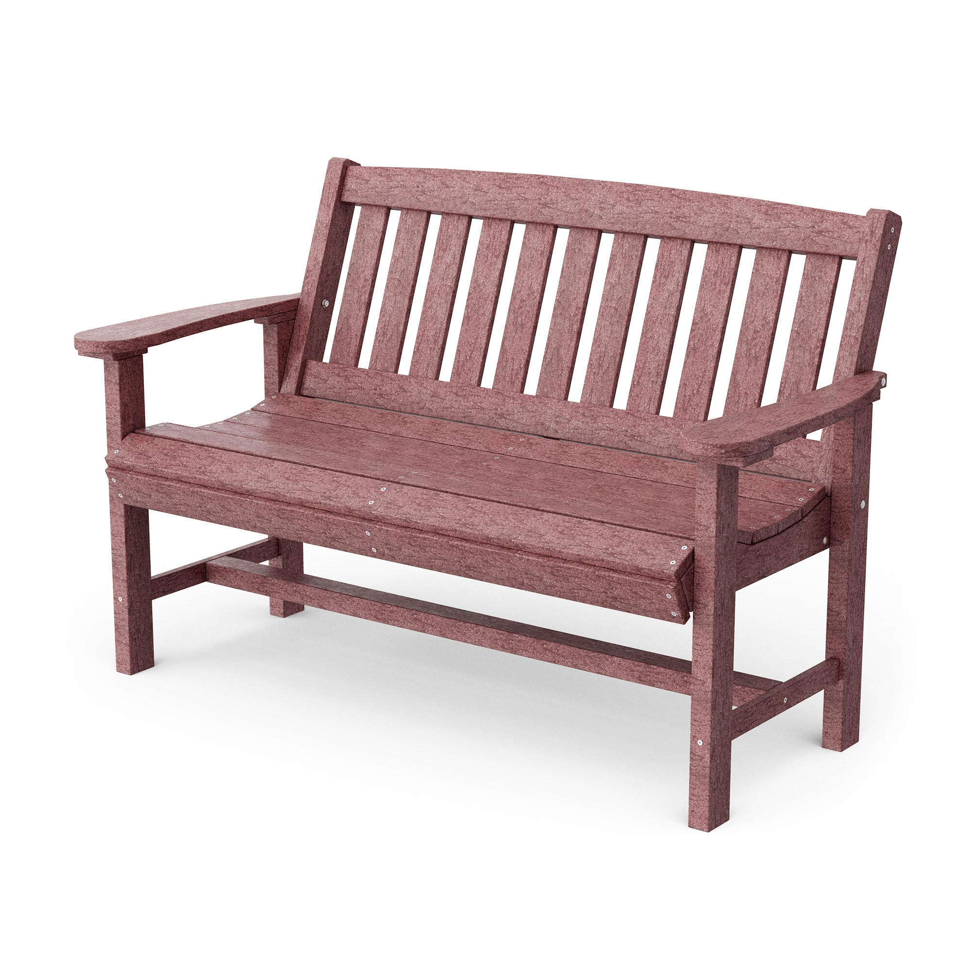 Wildridge LCC-225-CW Classic Mission 56-Inches W x 36-Inches H Cherrywood Plastic Traditional Bench