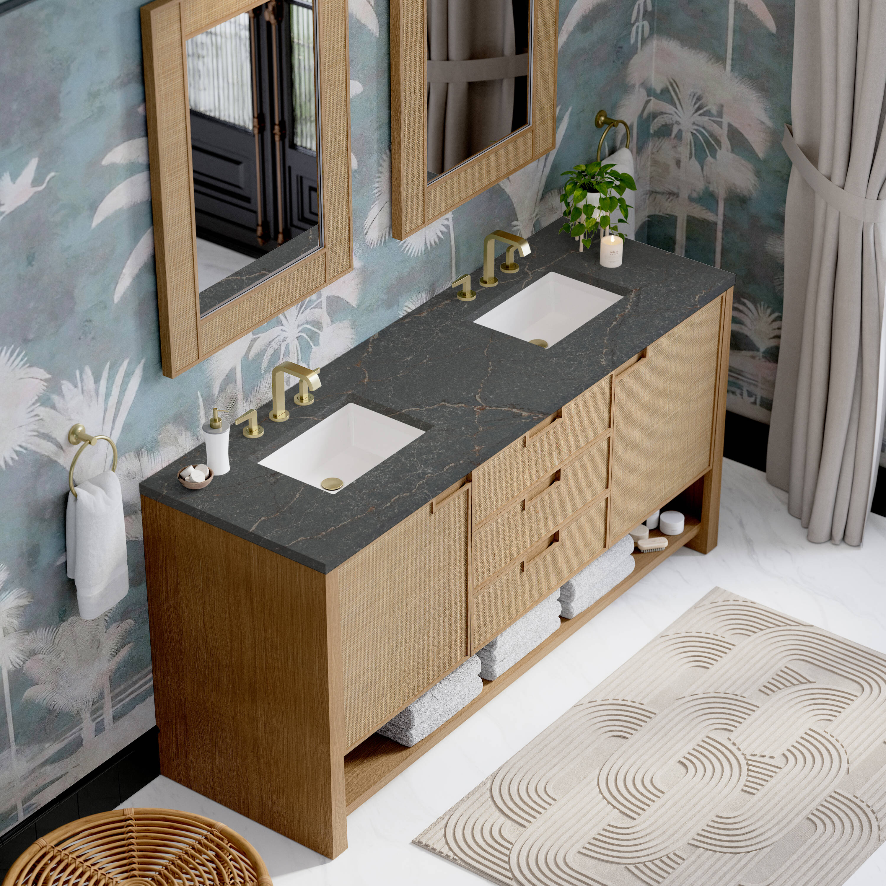James Martin Vanities D225-V72-SSO-3PBL Bath-Vanity-Combo - View #7