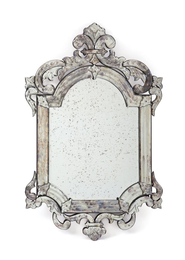 Clear Framed Wall Mirror In The Mirrors, Palazzo Antique Mirrored Bath Accessories