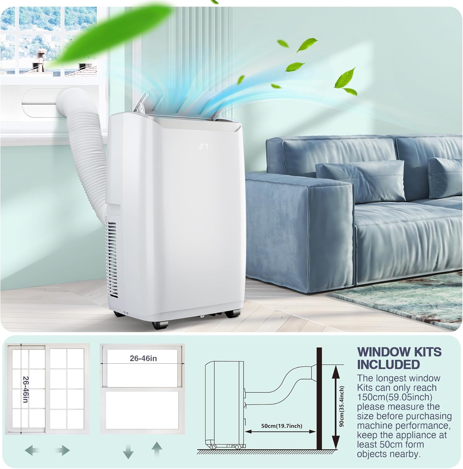 Qeetex LXLS2-PHO-10HZ5V1Q Portable-Air-Conditioners - View #2