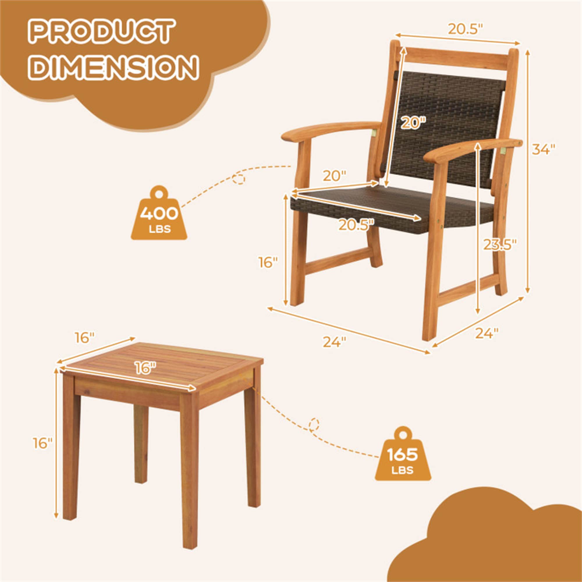 BABOOM BOM-HW67674-CO Patio-Conversation-Sets - View #5