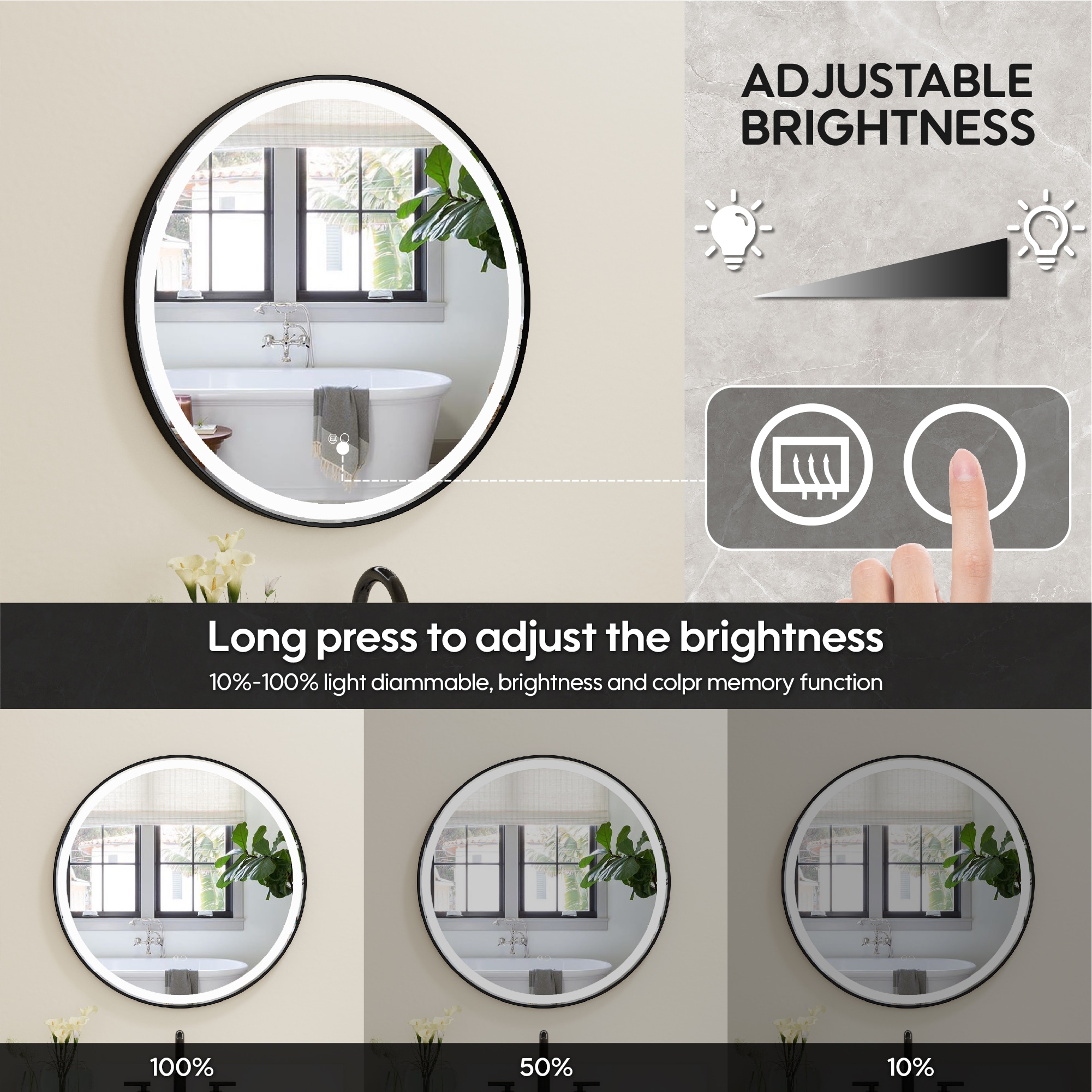 CALVON RC9-2828MB Framed-Bath-Mirrors - View #4