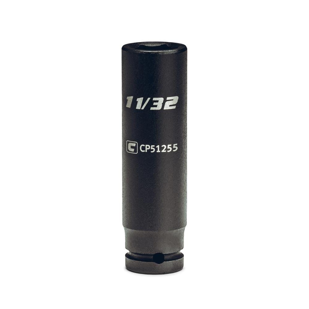 Capri Tools CP51255 Standard (SAE) 1/4-in Drive 11/32-in 6-Point Impact Socket