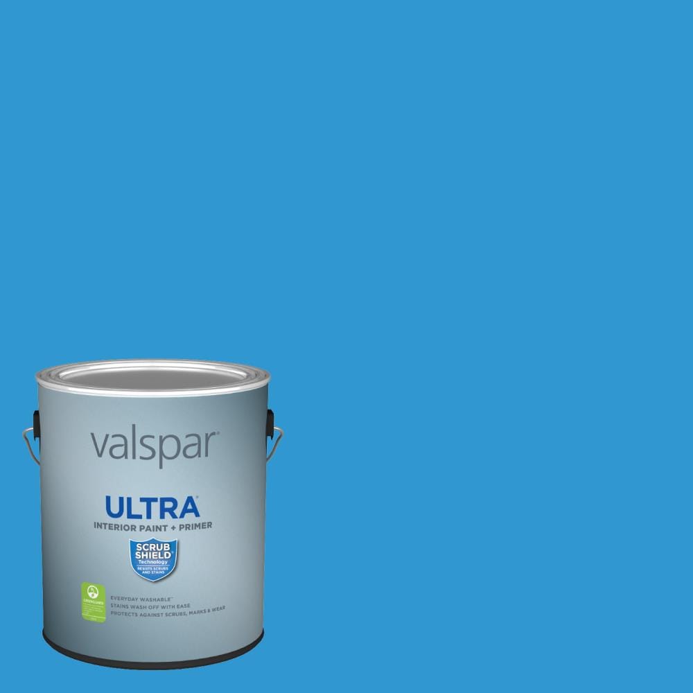 Valspar 4008-10B-935299 Ultra Semi-gloss Blue Burst 4008-10B Latex Interior Paint Paint + Primer ( 1-gallon )