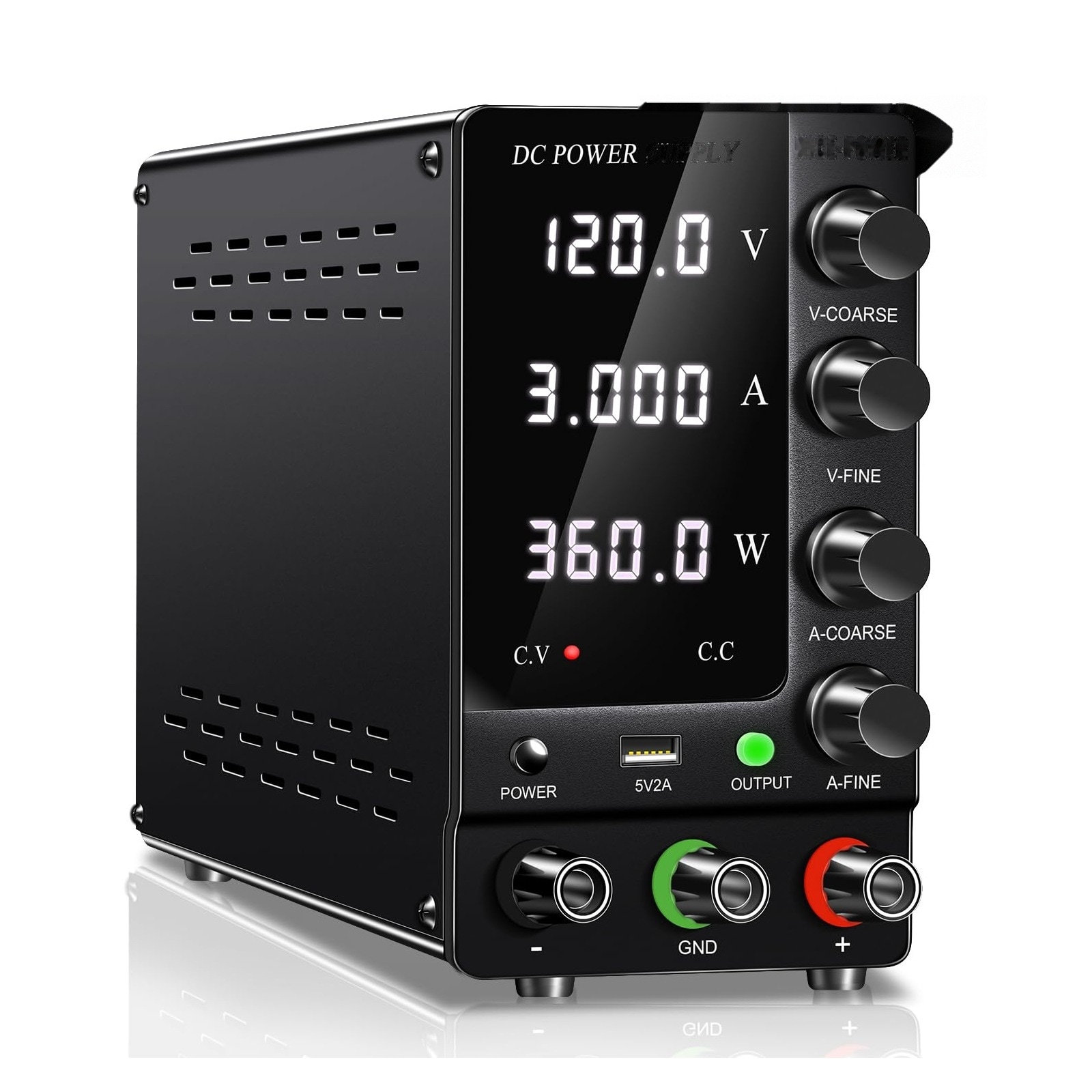 Oyezvary DC Power Supply Variable 120V 3A Adjustable Switching ...