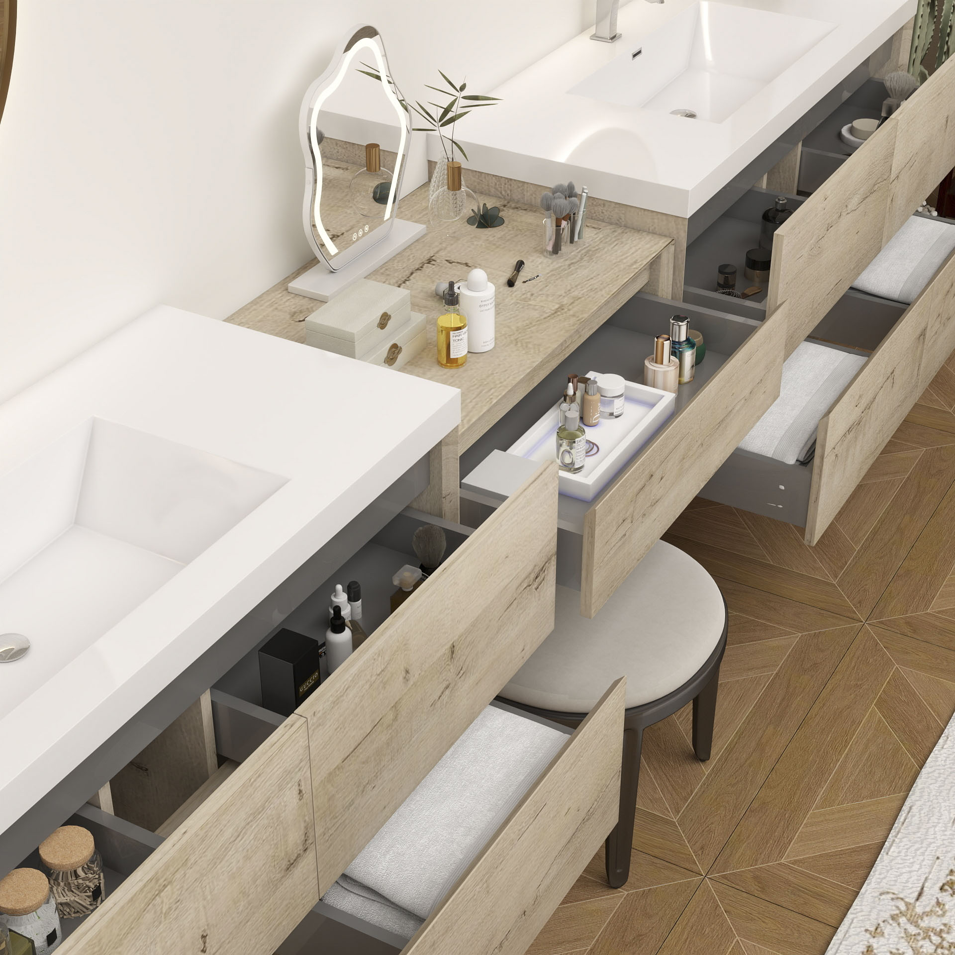 BV Better Vanity SLIM17-48+30+48-WO Bath-Vanity-Combo - View #7