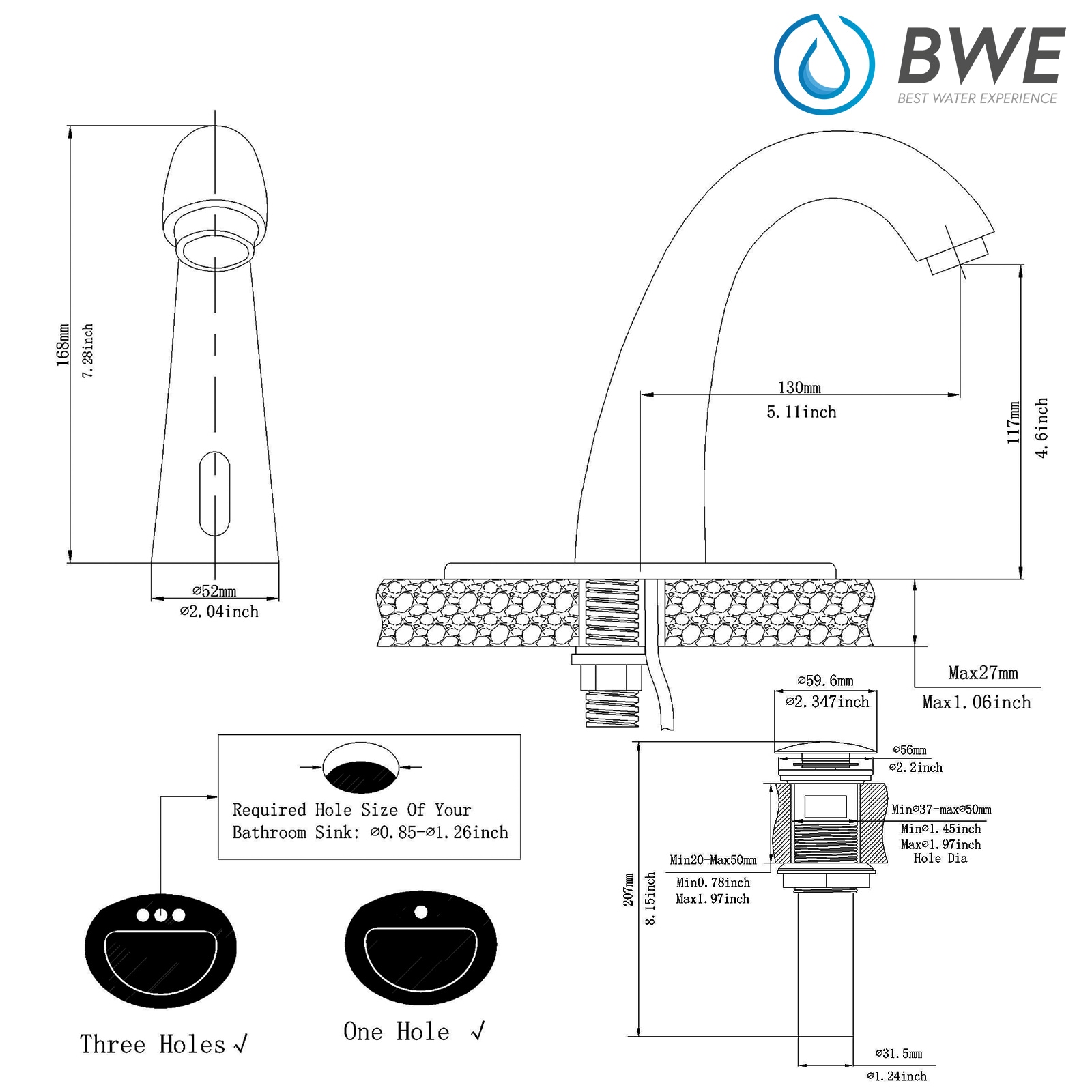 BWE A-918109-ORB-2 Lavatory-Faucets - View #8
