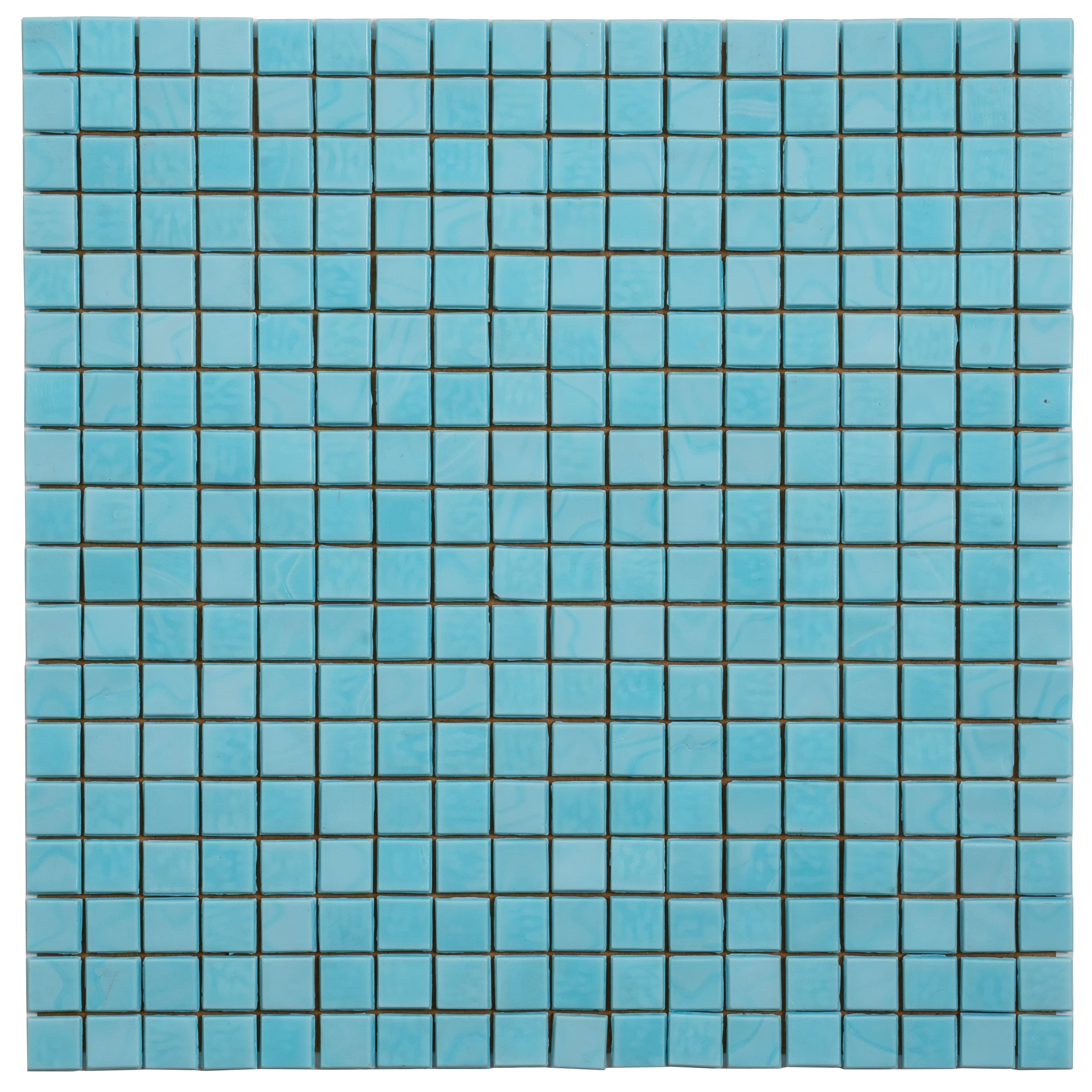 Apollo Tile APLNB88BL546A Skosh Sky Blue 11-1/2-in x 11-1/2-in Glossy Glass Mosaic Floor and Wall Tile ( 18.69-sq ft Carton )
