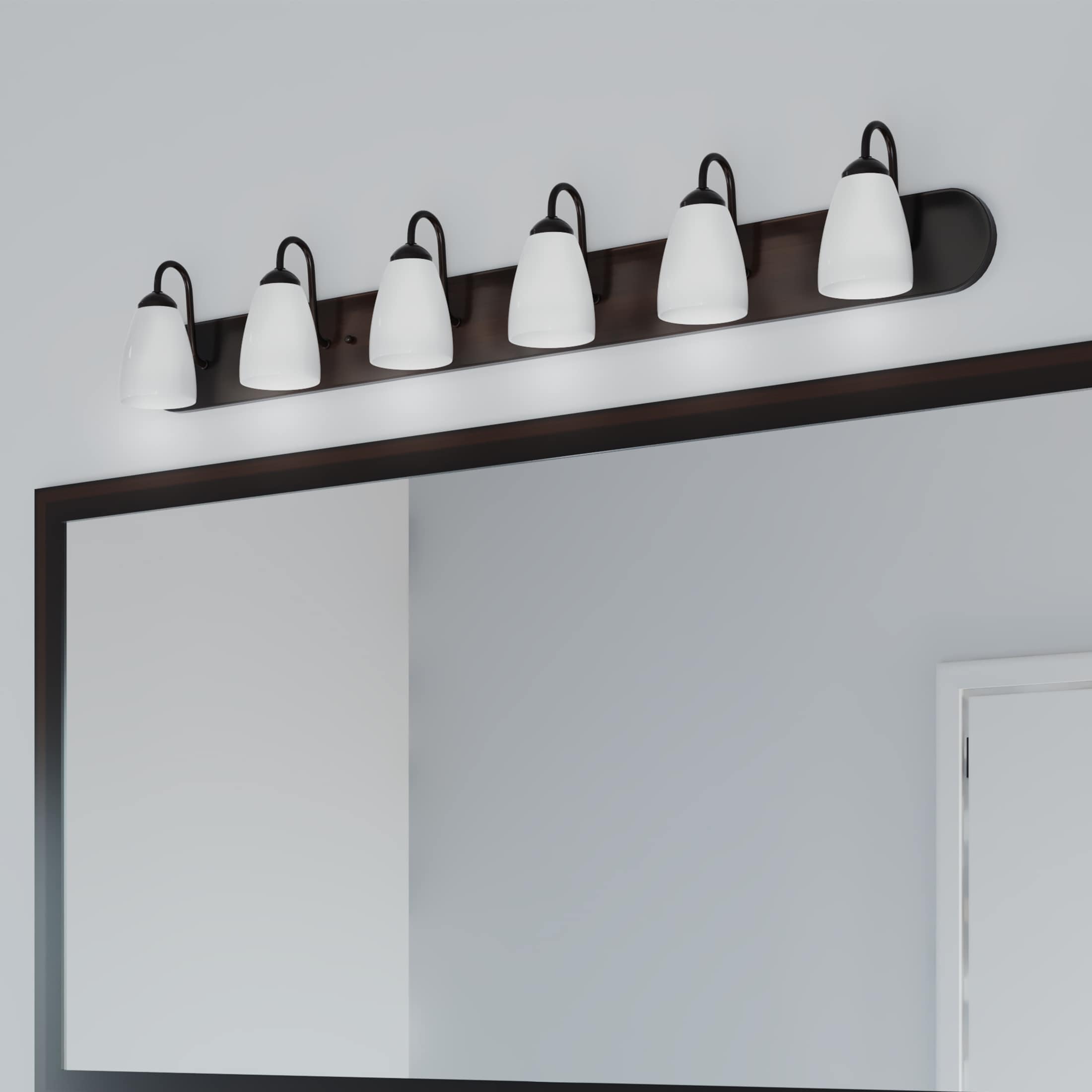 Bathroom & Wall Lighting Fixture Color Family Bronze
