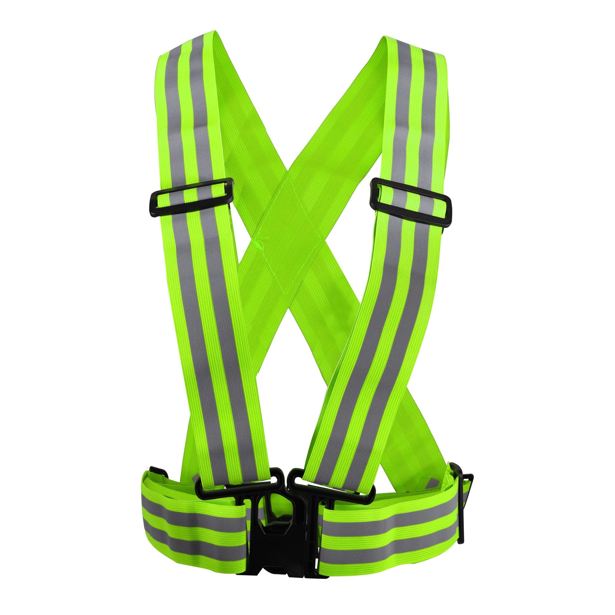 Unique Bargains Reflective Vest Reflective Running Gear High Visibility Safety  Cycling at Night Green