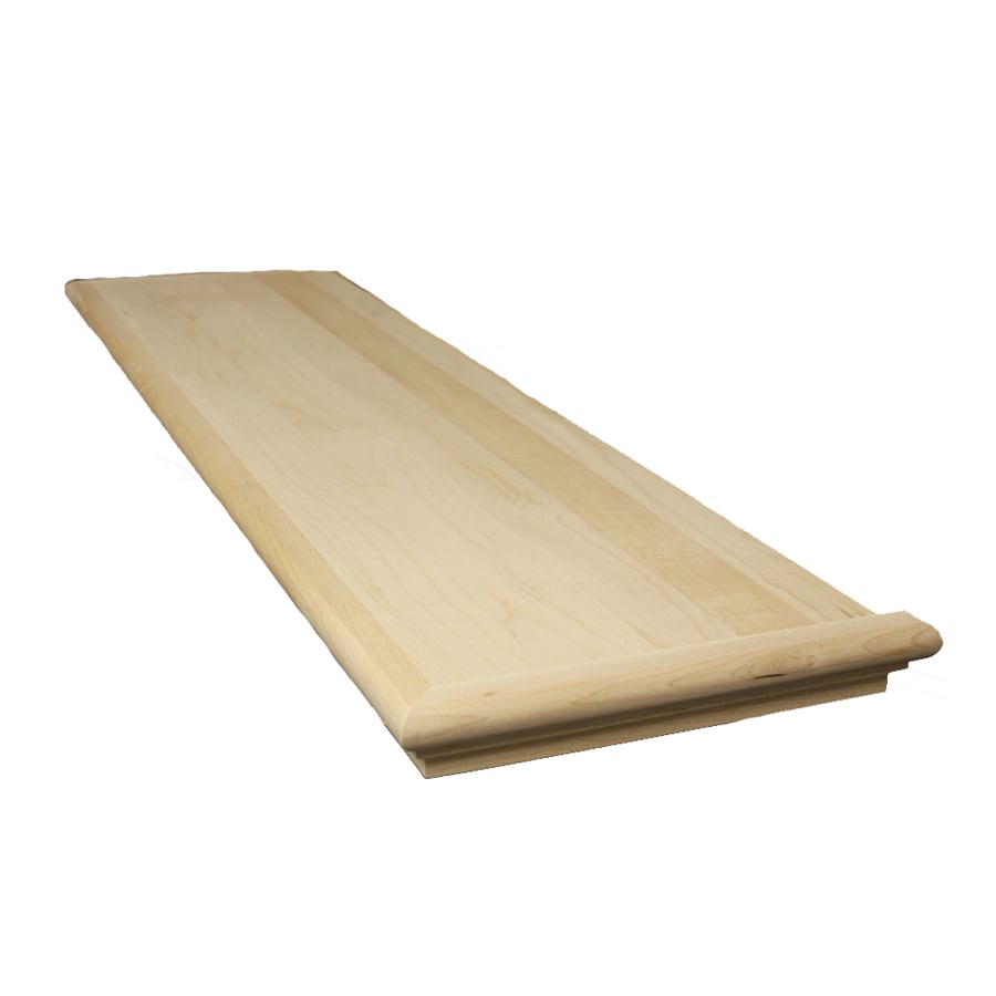 Stairtek XRRMA1148 Retread 48-in x 11.5-in x 0.625-in Unfinished Maple Right return