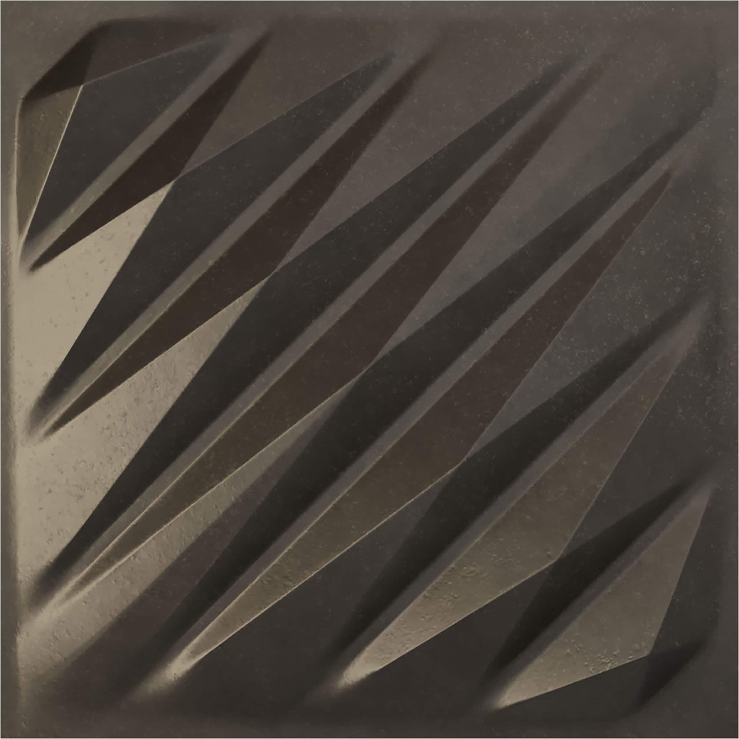 Ekena Millwork WP20X20AWDST 19-5/8-in x 19-5/8-in Embossed Paintable/Stainable Black PVC Wall Panel ( 2.67-sq ft )