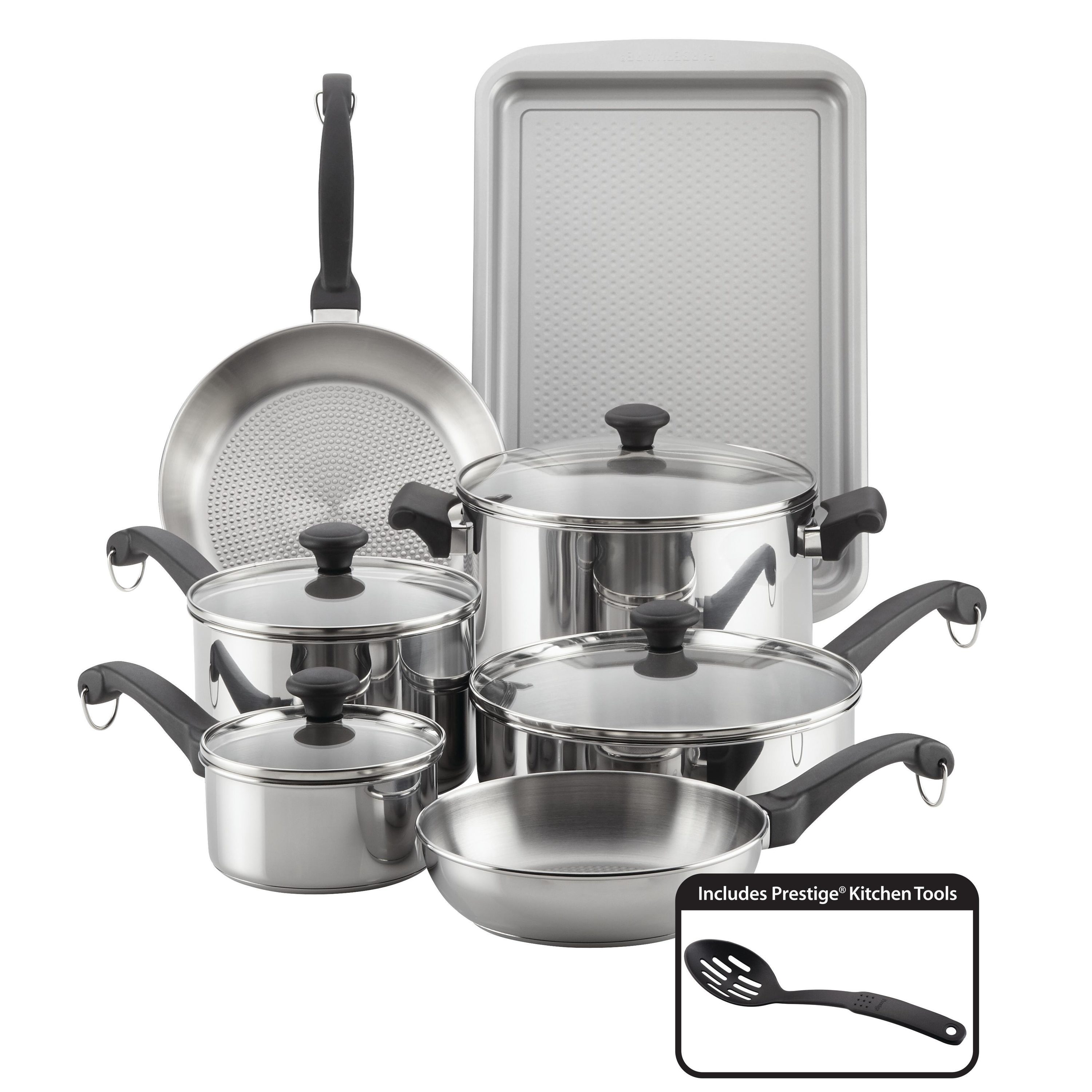 Farberware Classic Traditions 13-in Stainless Steel Cookware Set