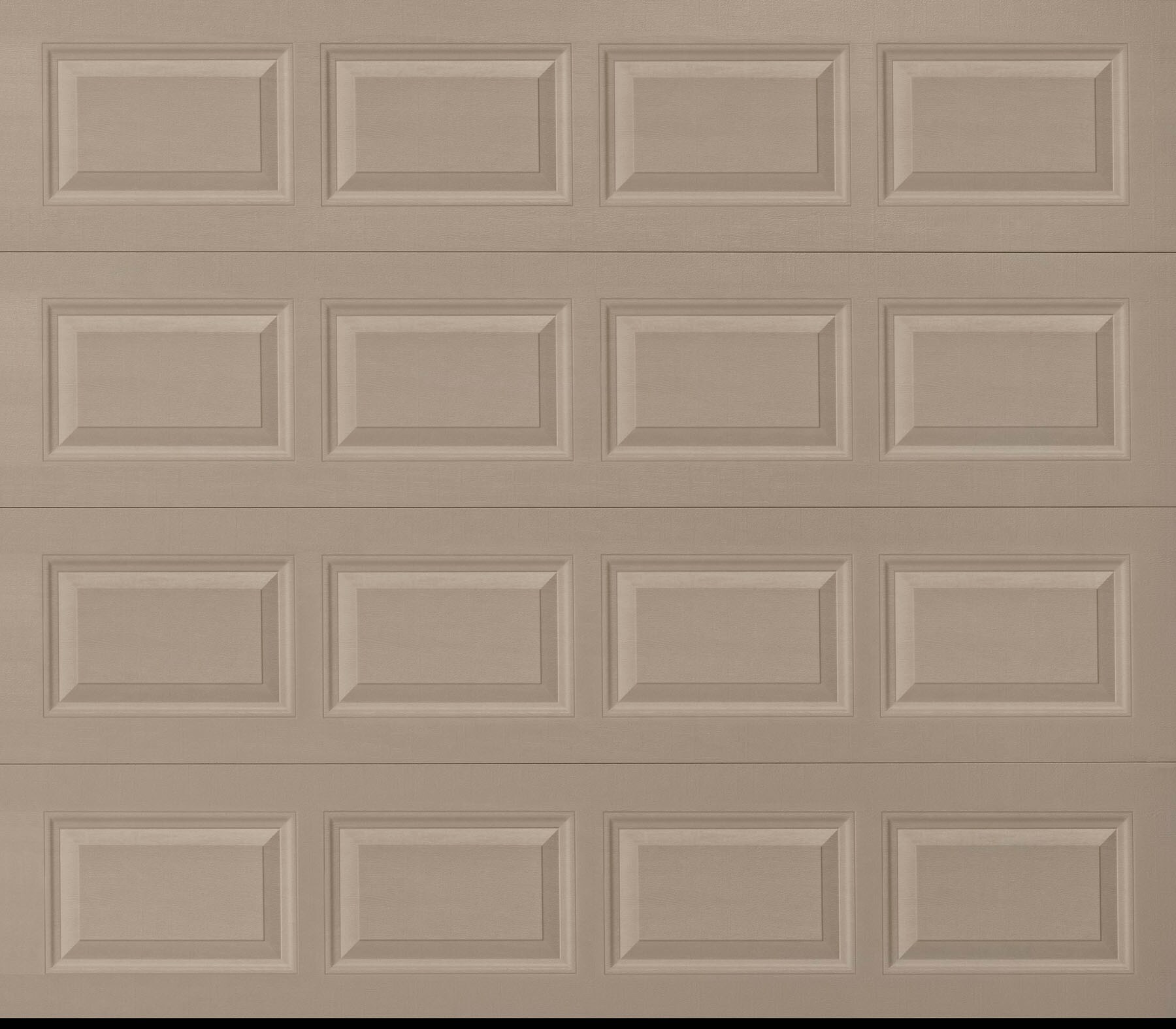 Pella 123485 Traditional 8-ft x 7-ft Insulated Sandtone Single Garage Door