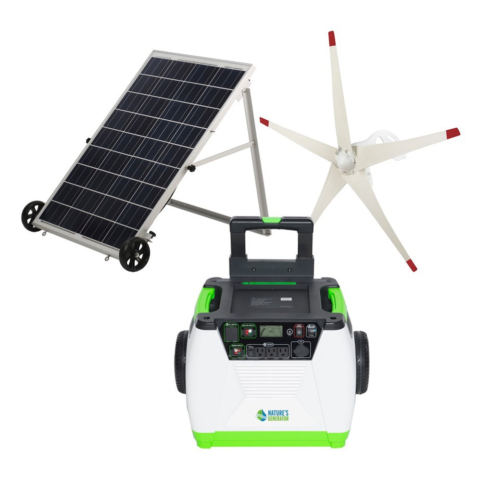 NATURE'S GENERATOR HKNGAUWE Gold 1800 -Watts Portable Power Station 1 Solar Panels Included
