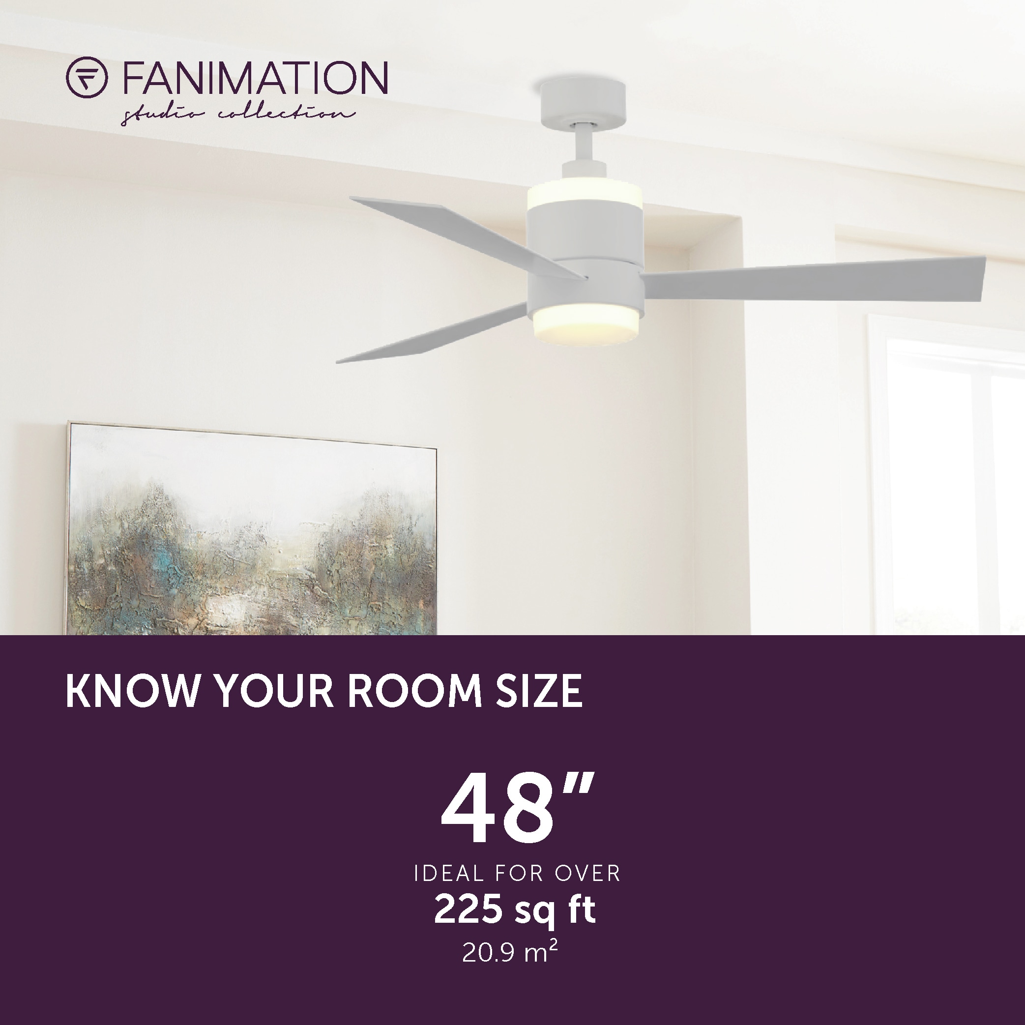 Fanimation Studio Collection LP8577LMW Ceiling-Fans - View #13