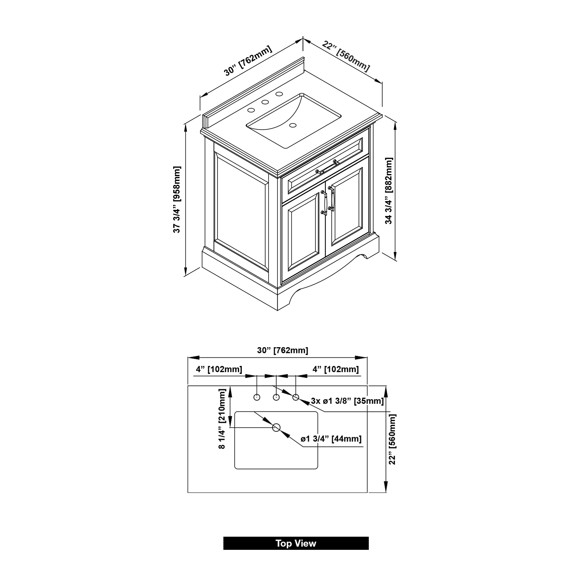 allen + roth RUTHERFURD 30W Bath-Vanity-Combo - View #17