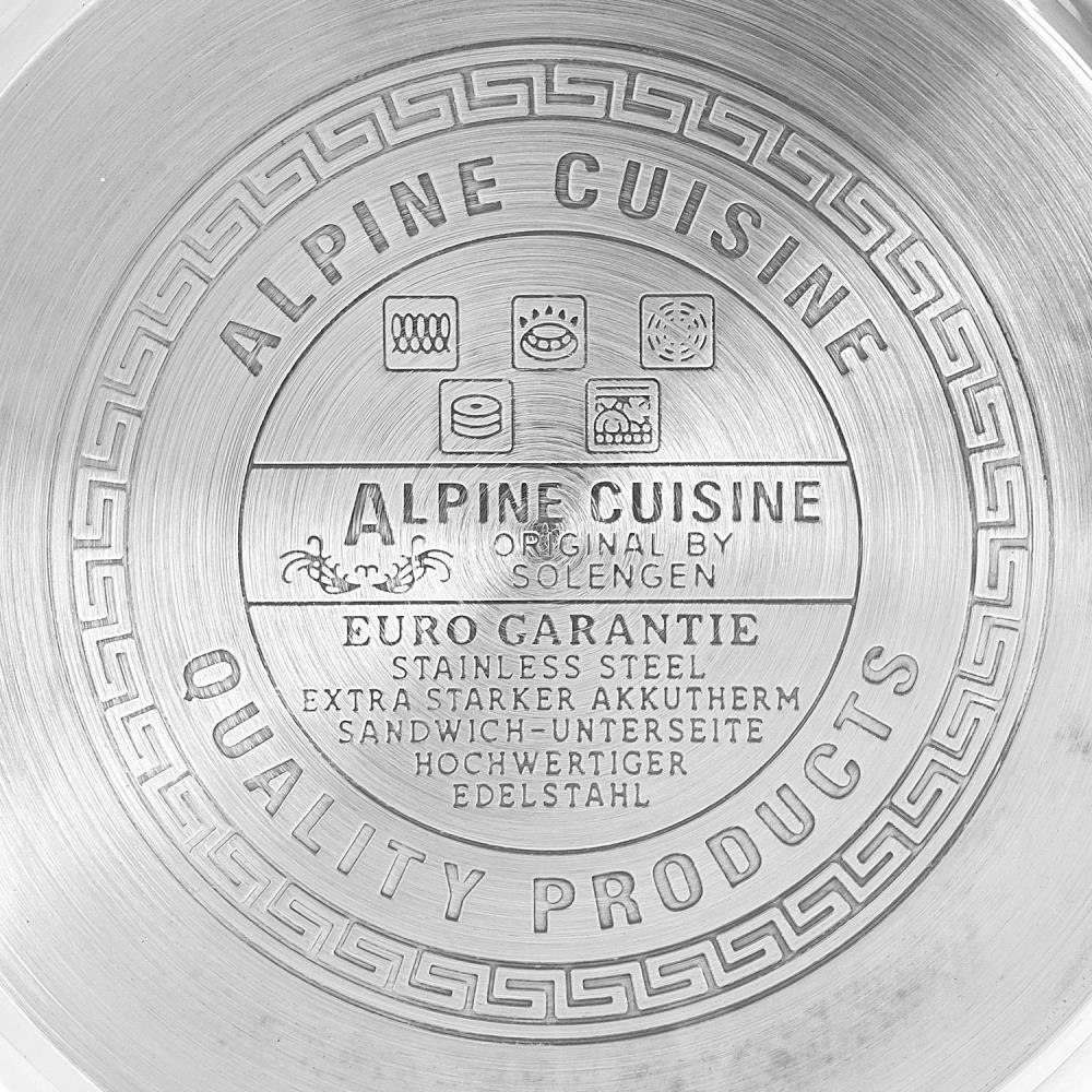 Alpine Cuisine Cookware Set 12-PC Belly Shape - Stainless Steel Cookwa