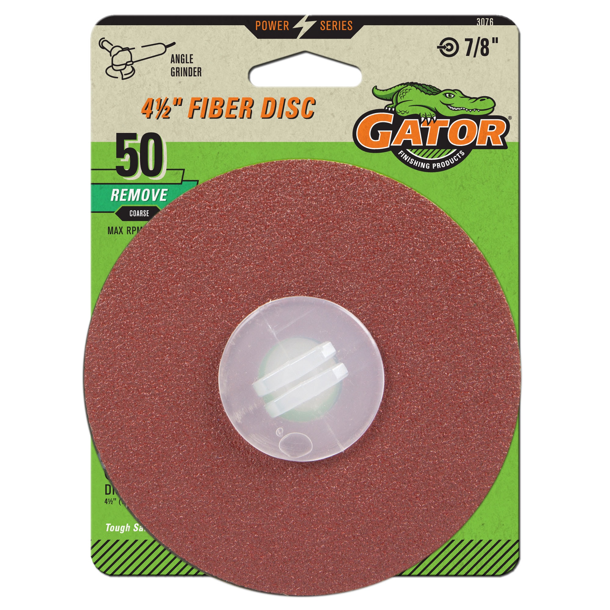 50 Pack 6 Inch x 7/8 24 Grit Aluminum Oxide Resin Fiber Sanding and Grinding Discs 