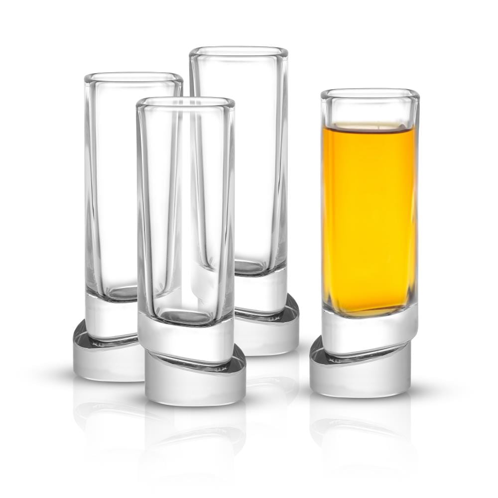 JoyJolt 1.5-fl oz Glass Lead Free Crystal Shotglass Set of: 4 in the ...