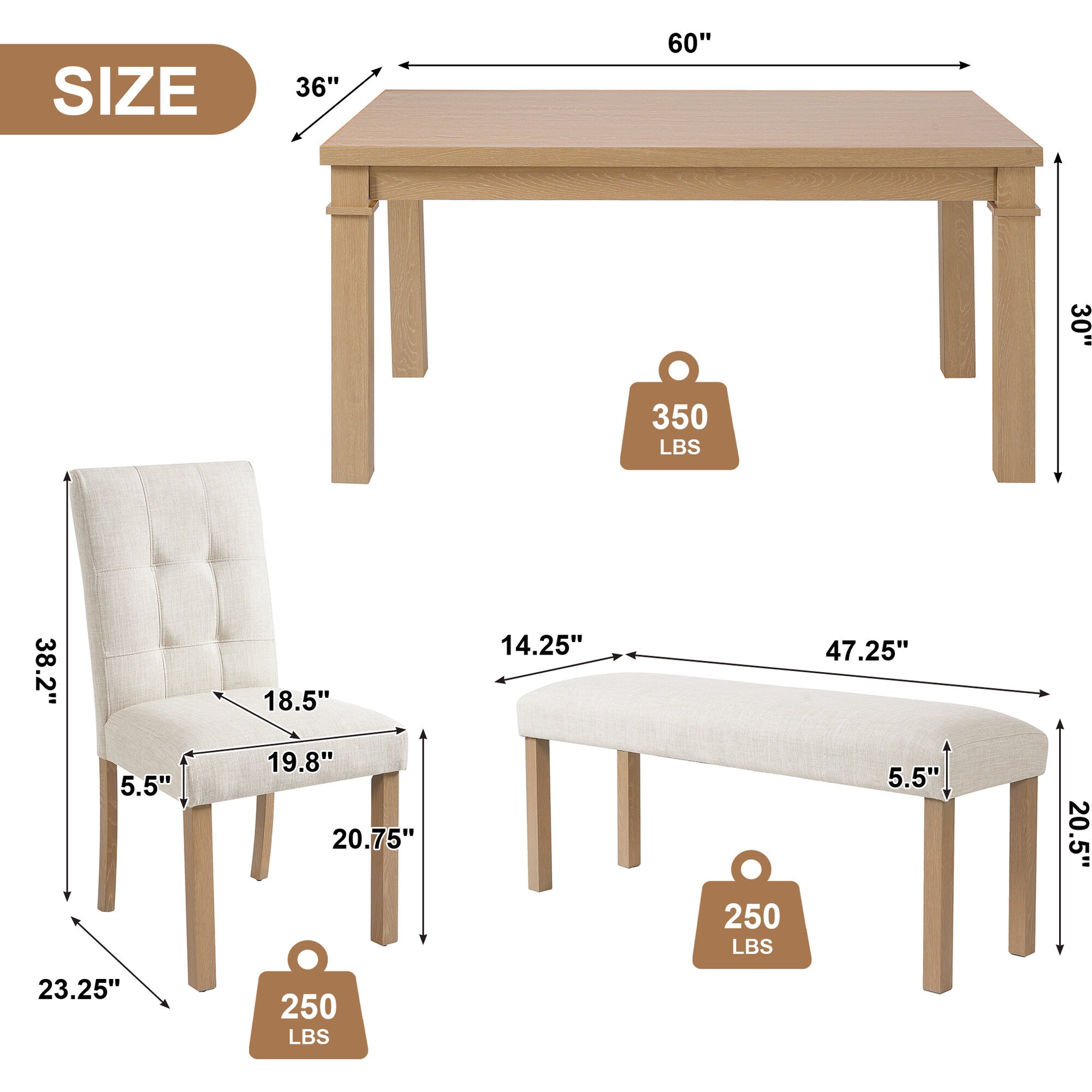 Afoxsos LAF0129D49 Dining-Sets - View #4