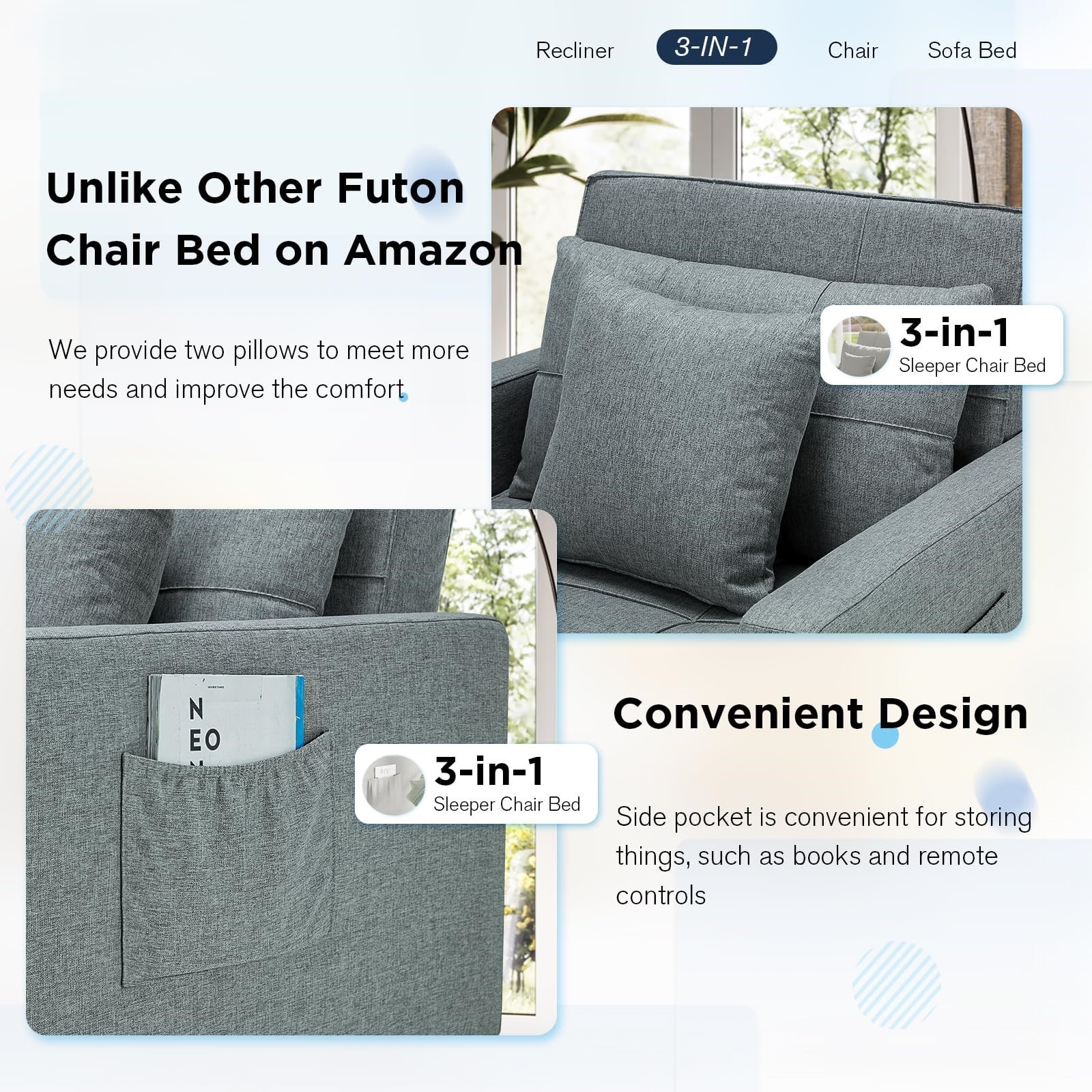 AECOJOY 13048DG-LS01 futons - View #4
