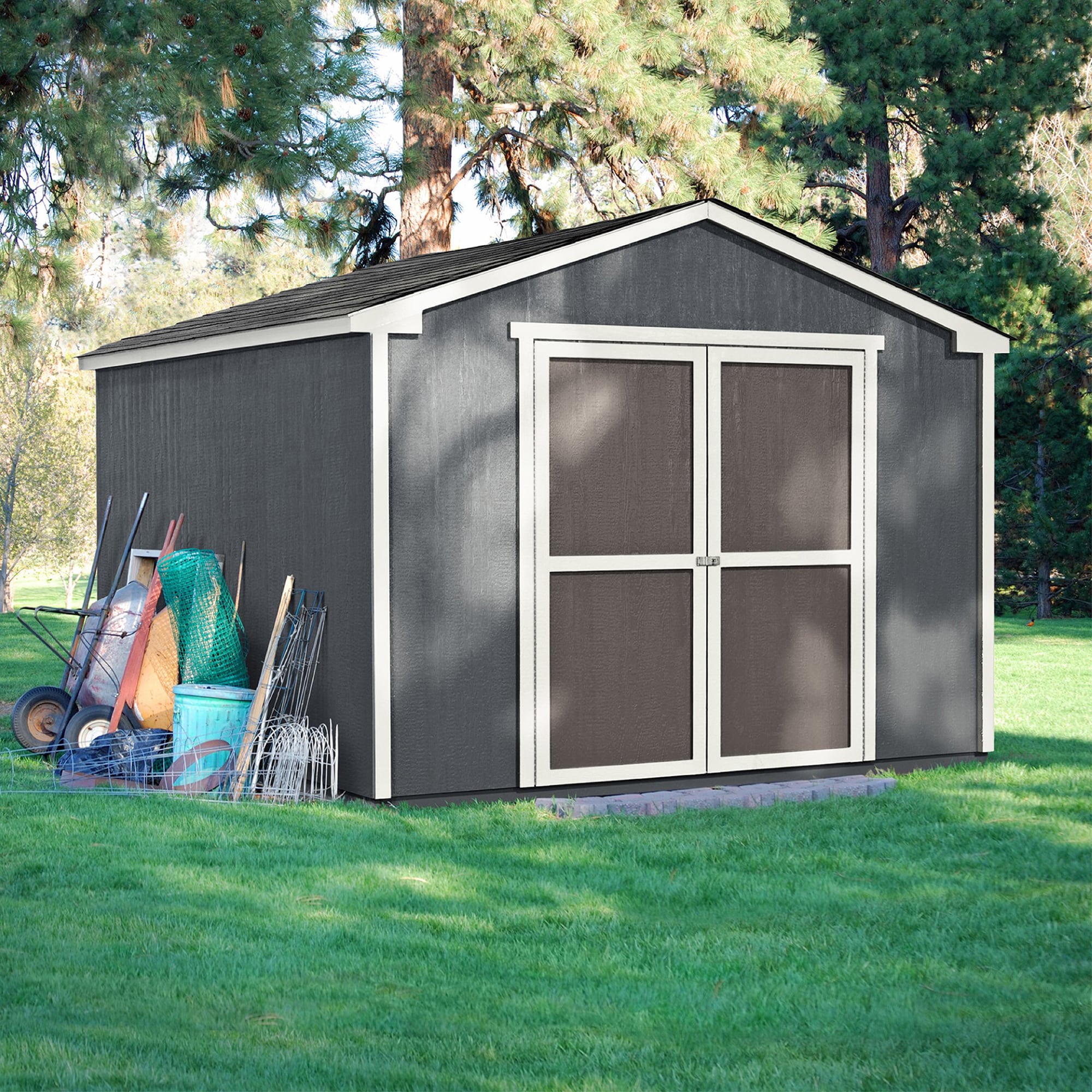 Heartland 19842-7 Monterra Value Gable 10-ft x 10-ft Gable Style Wood Outdoor Storage Shed with 1 Doors